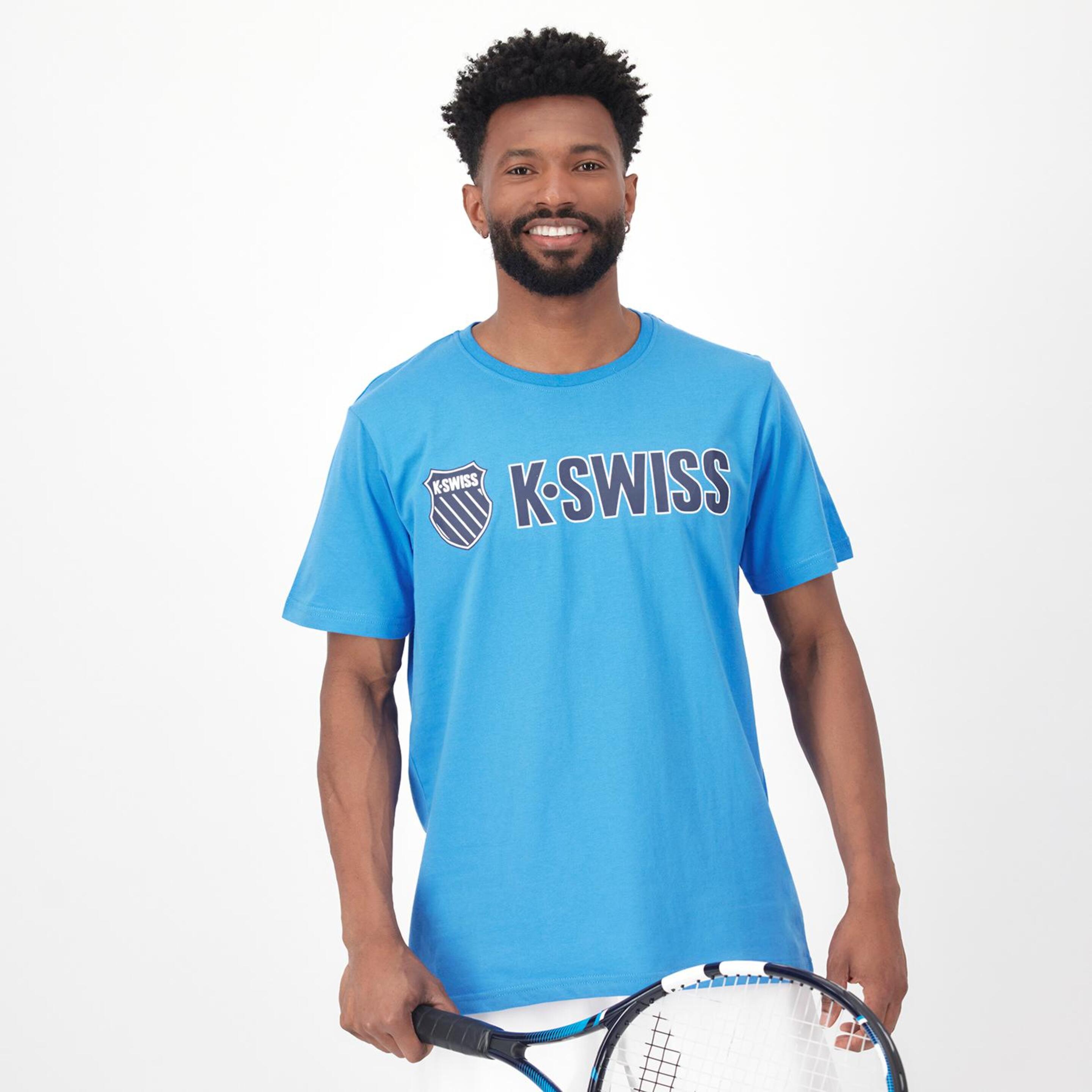K-Swiss Essentials - Azul - T-shirt Ténis Homem | Sport Zone