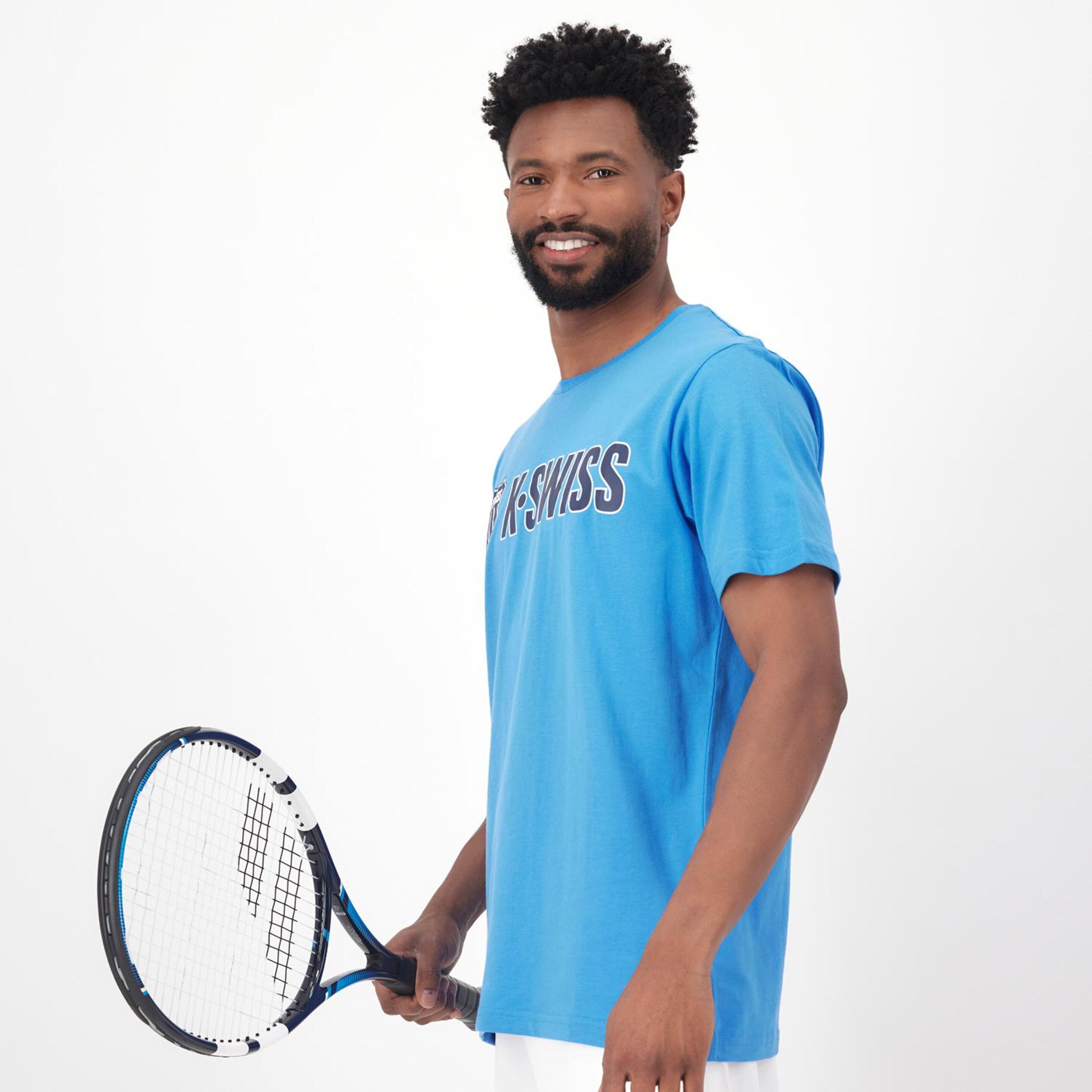 K-Swiss Essentials - Azul - Camiseta Tenis Hombre