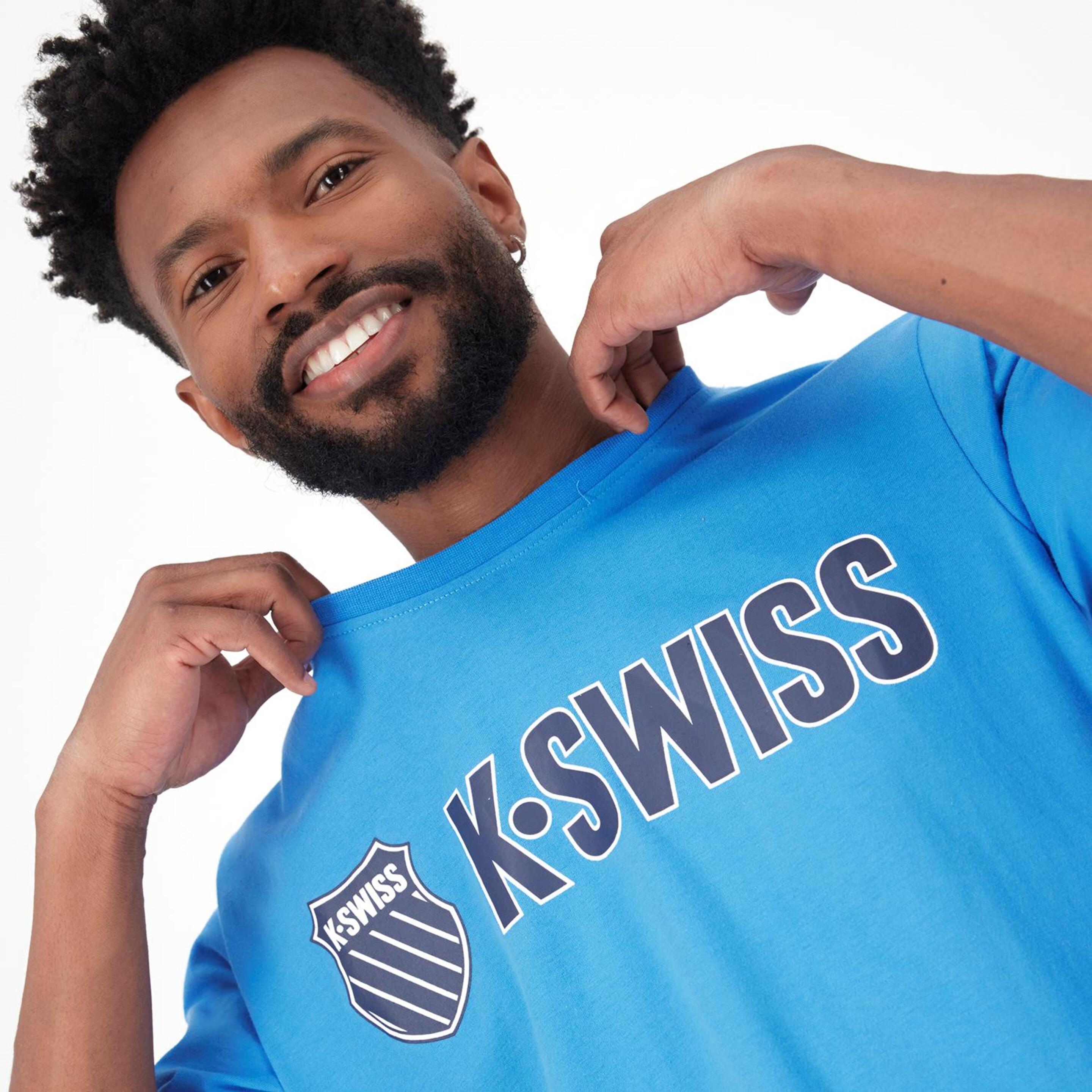 K-Swiss Essentials - Azul - Camiseta Tenis Hombre