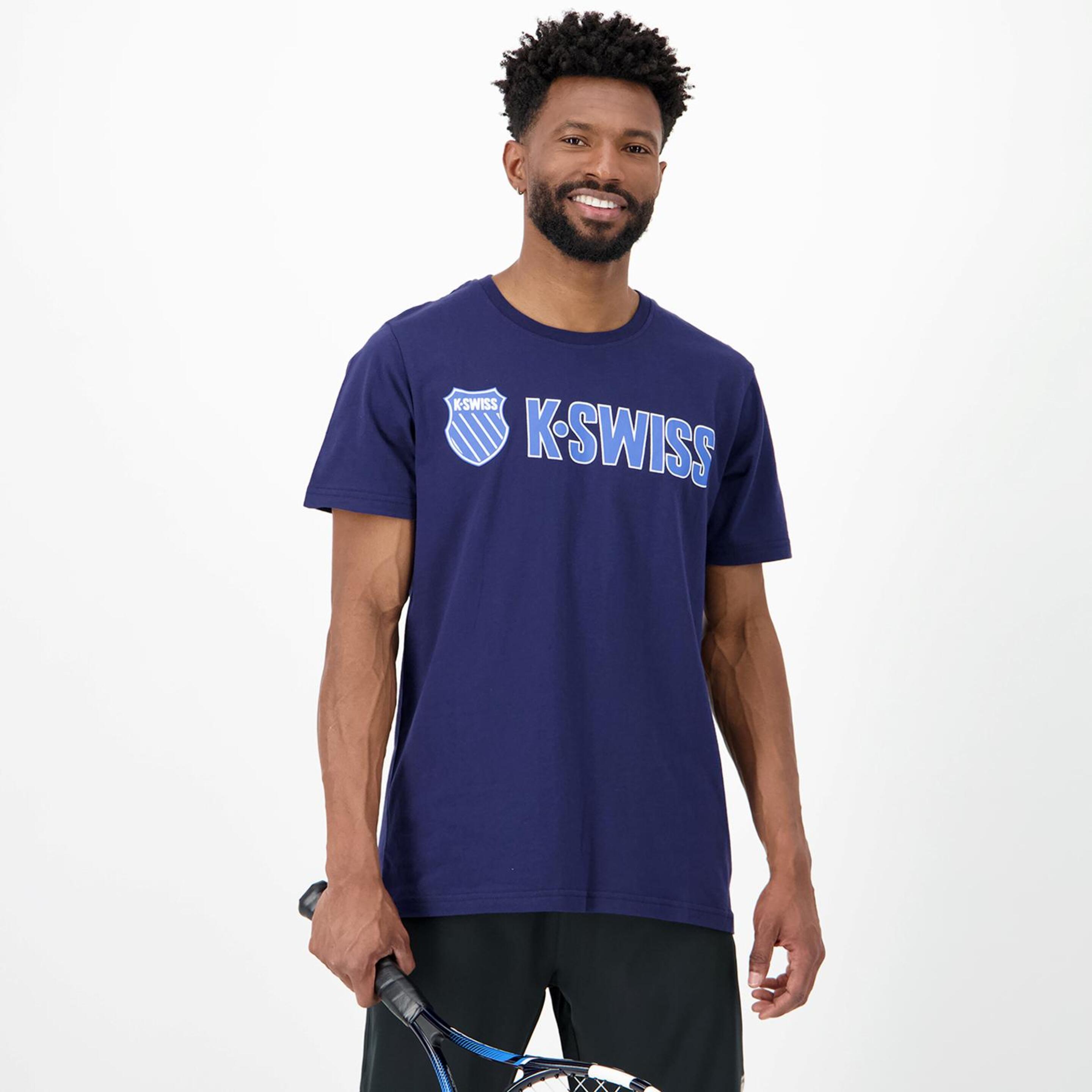 K-swiss Essentials - azul - Camiseta Tenis Hombre