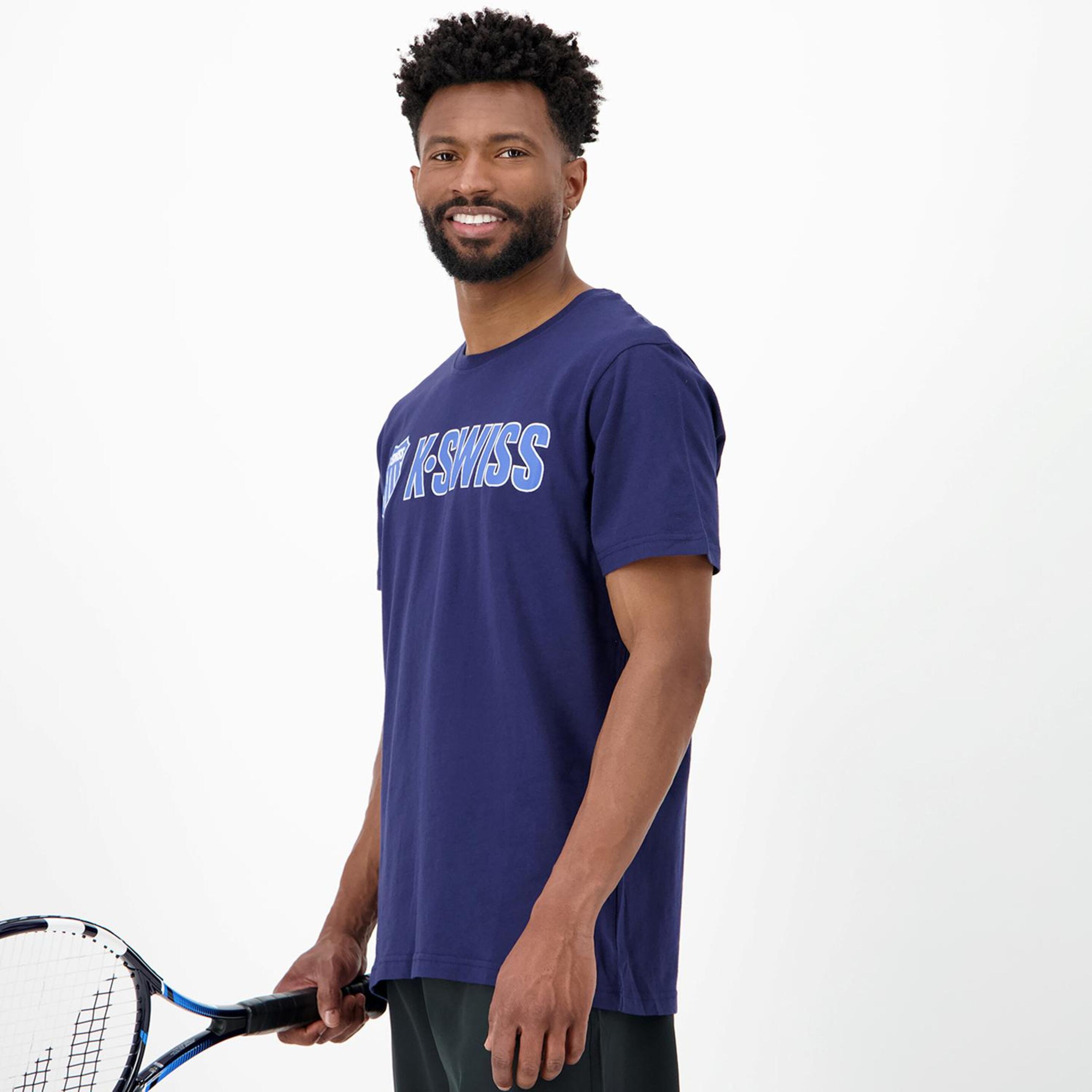 K-Swiss Essentials - Marino - Camiseta Tenis Hombre