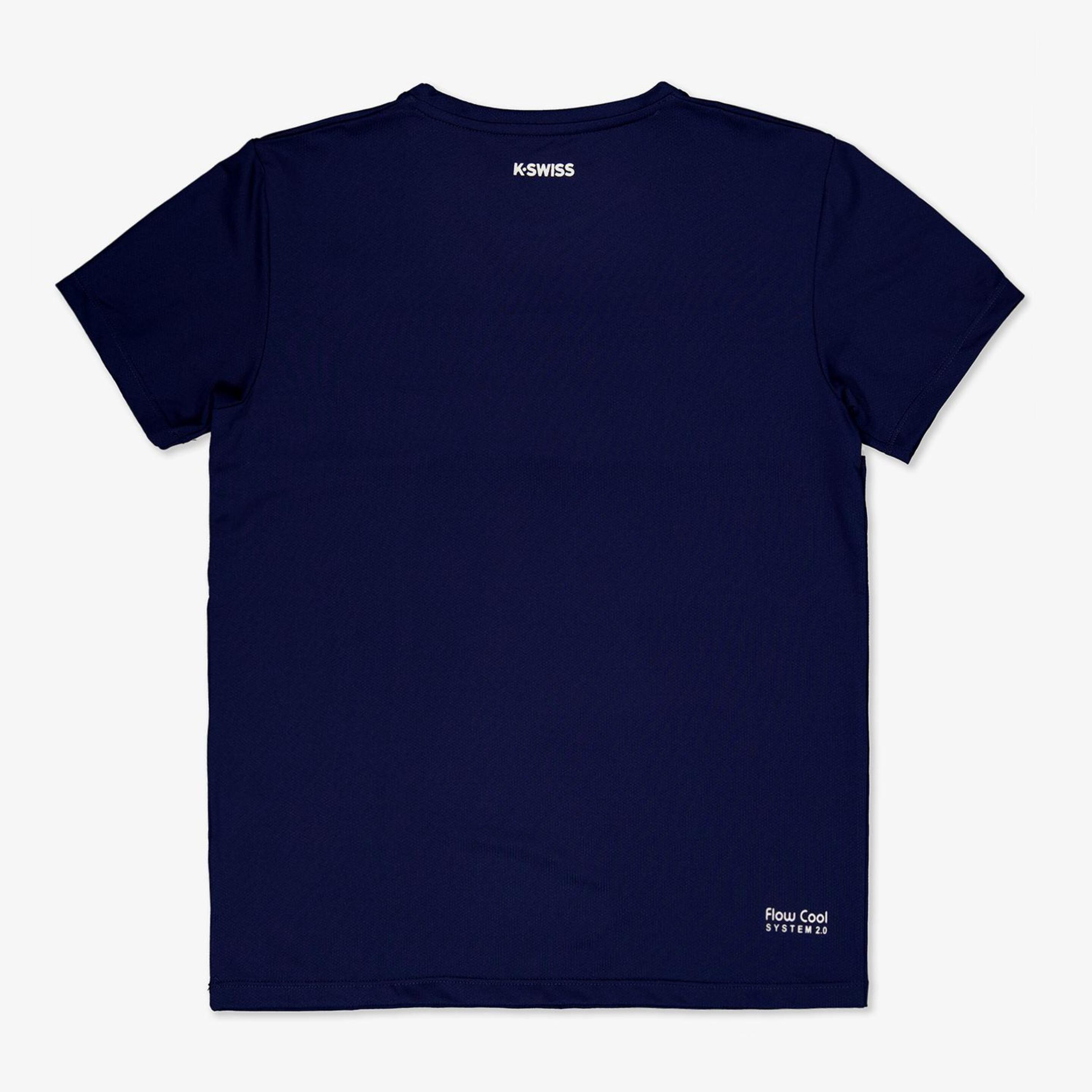 K-Swiss Core Team - Marino - Camiseta Tenis Niño