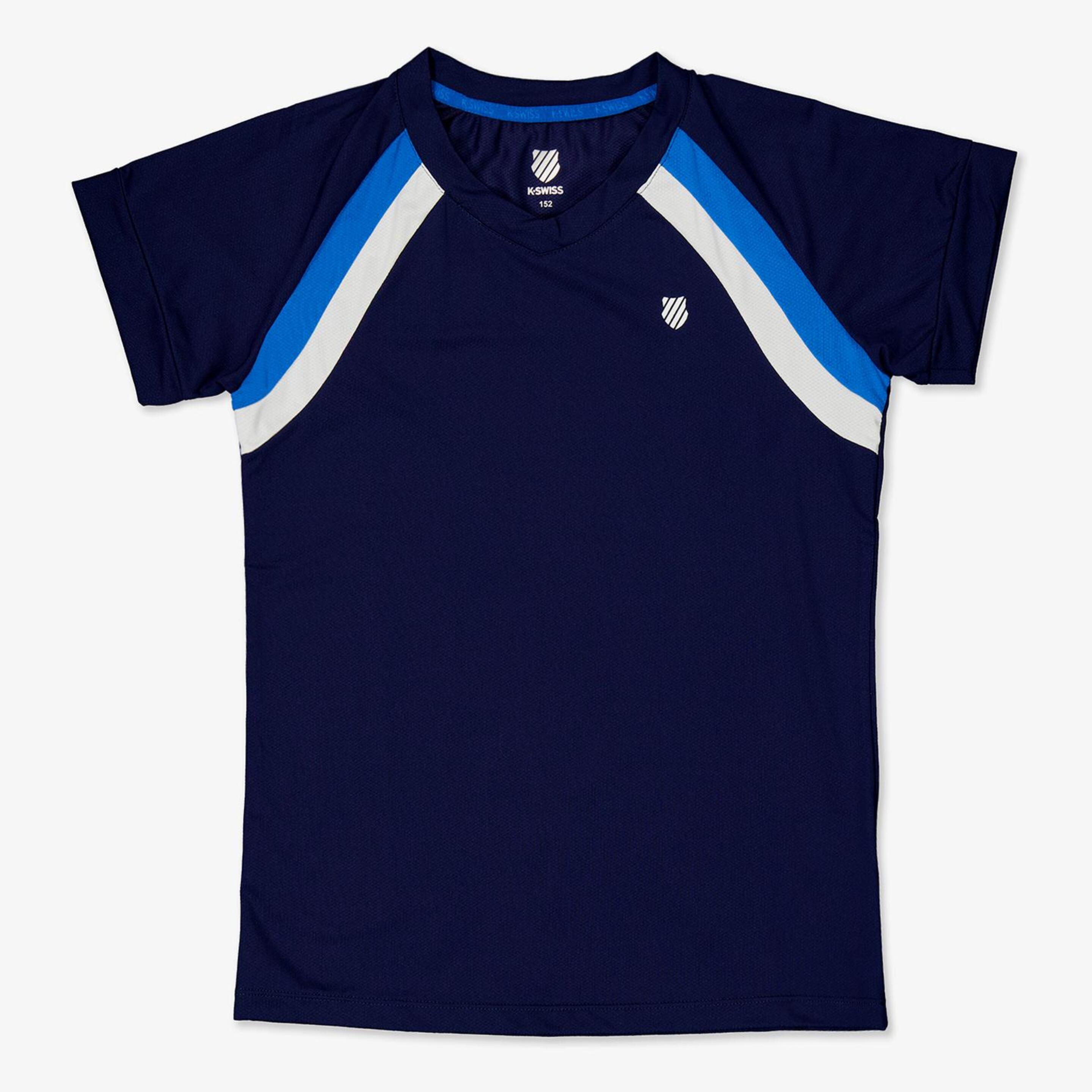 K-swiss Core Team - azul - T-shirt Ténis Rapariga