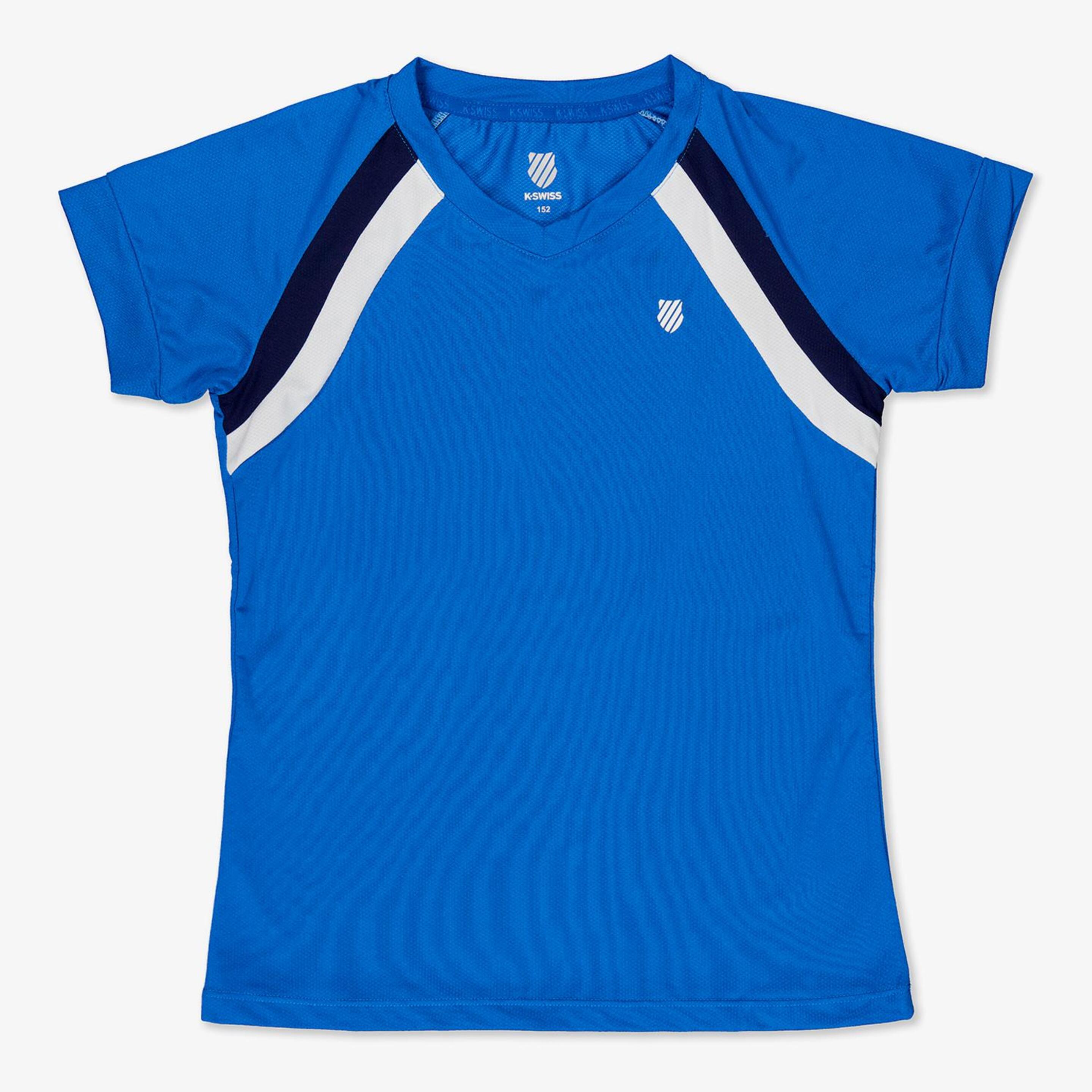 K-swiss Core Team - azul - Camiseta Tenis Niña