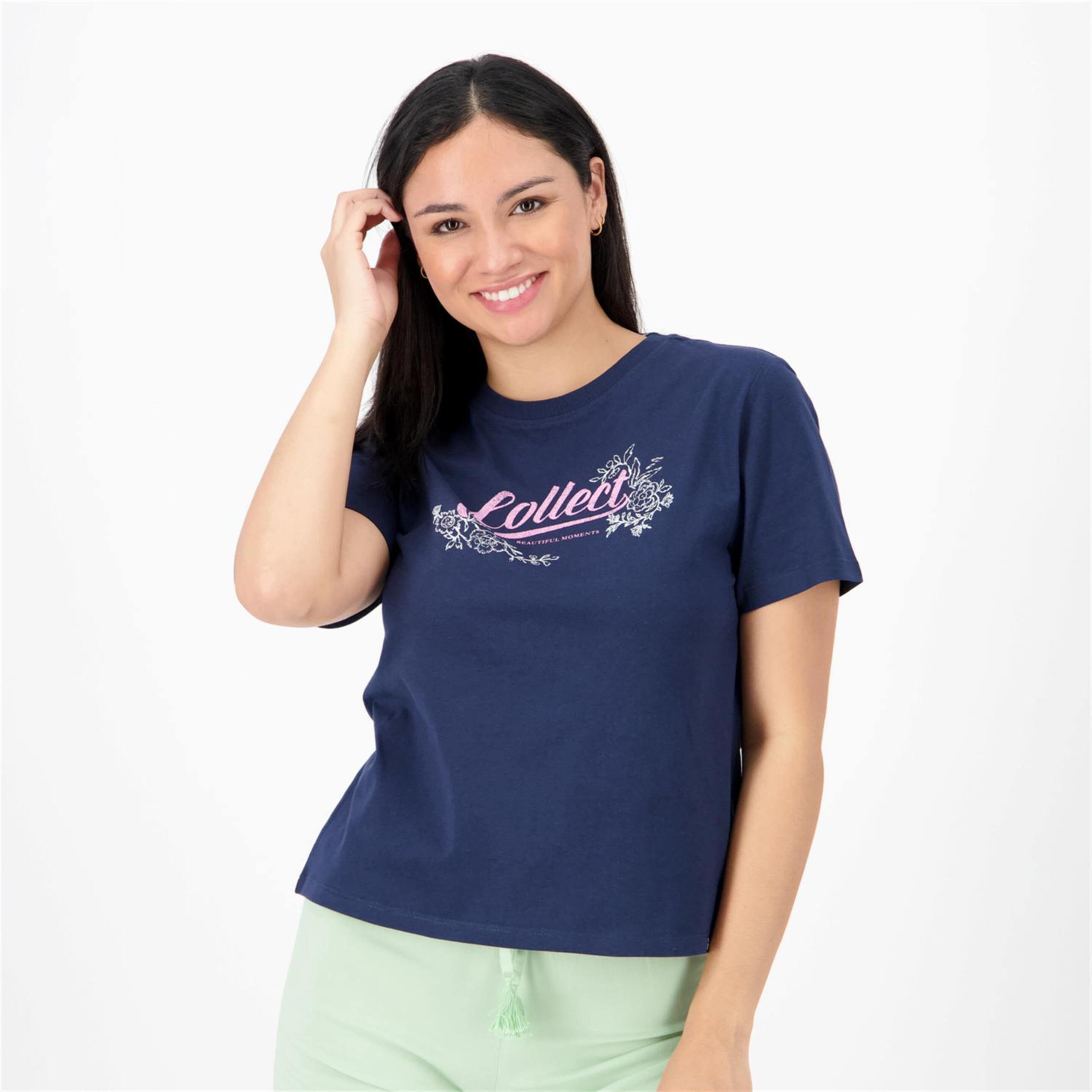 Up Stamps - azul - T-shirt Mulher