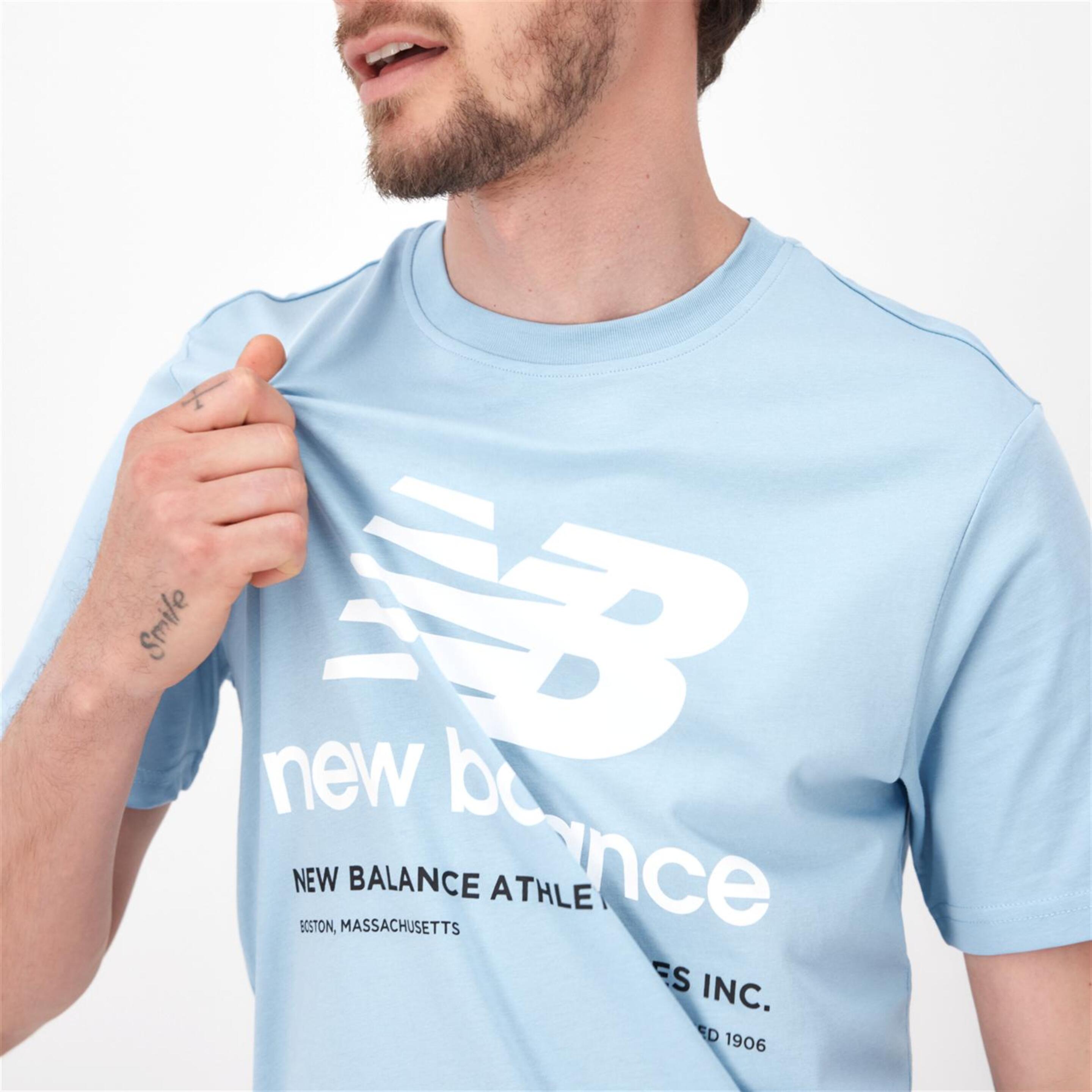 New Balance Athletic - Azul - Camiseta Hombre