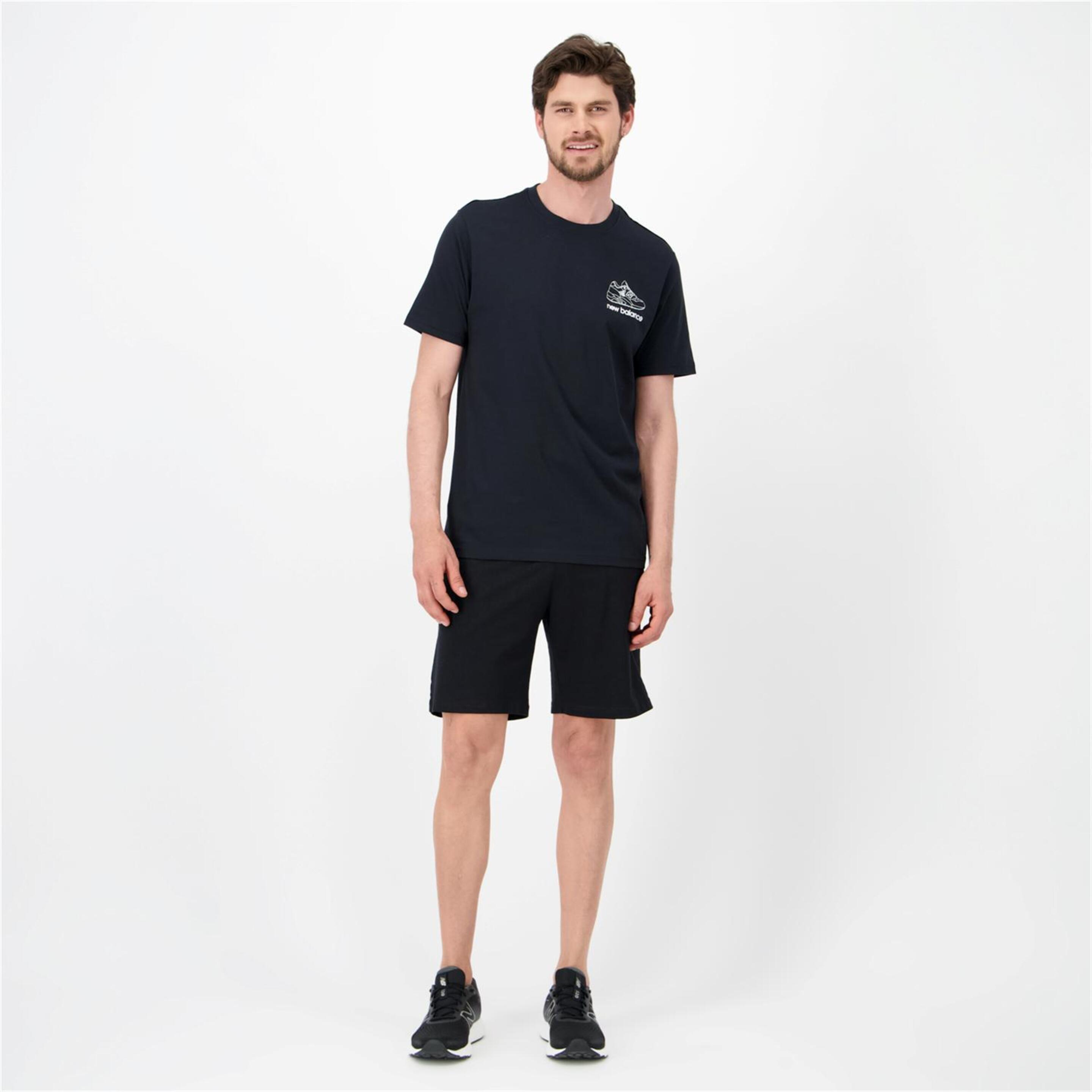 New Balance Sneaker - Negro - Camiseta Hombre