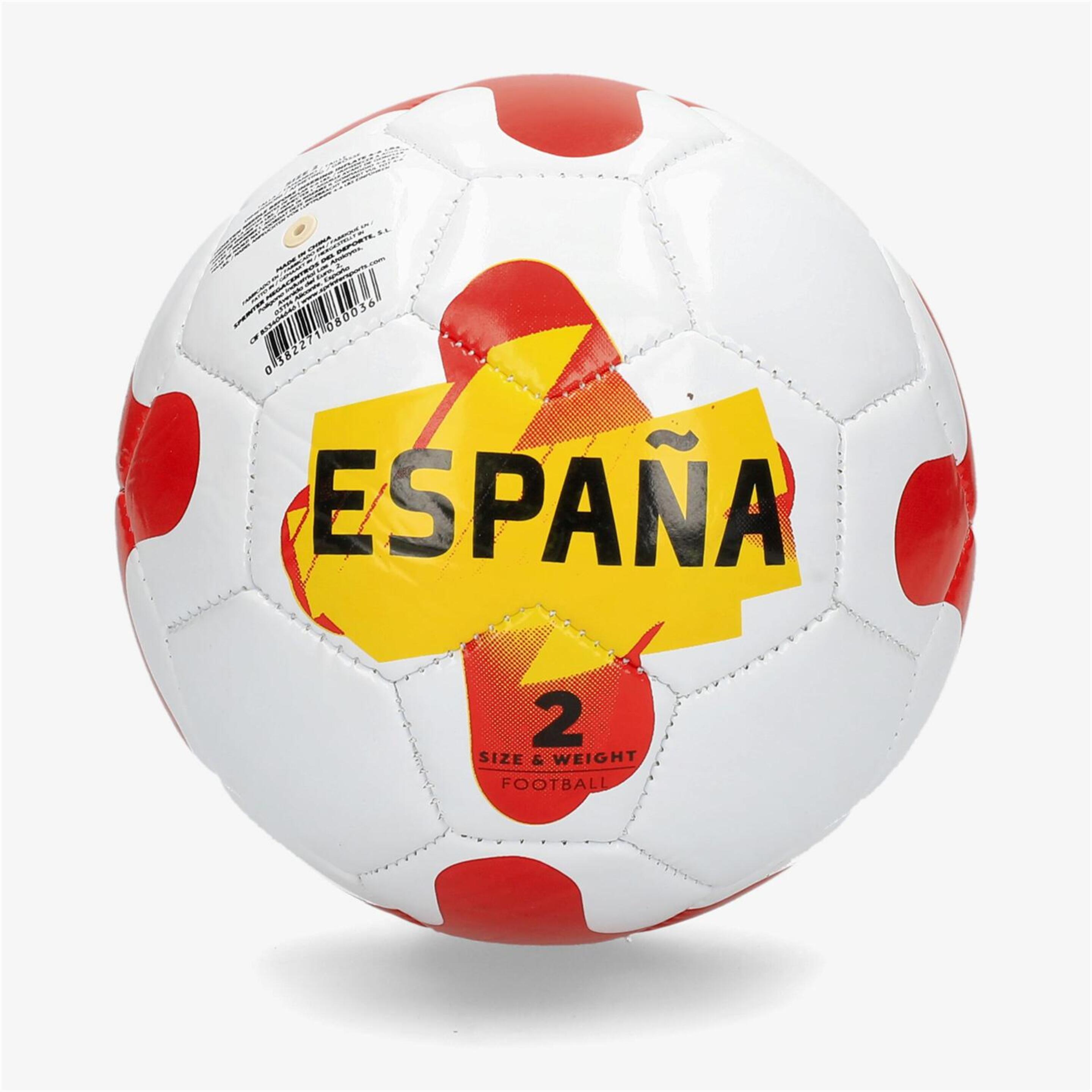 Minibalón Team Quest España - Rojo - Minibalón Fútbol