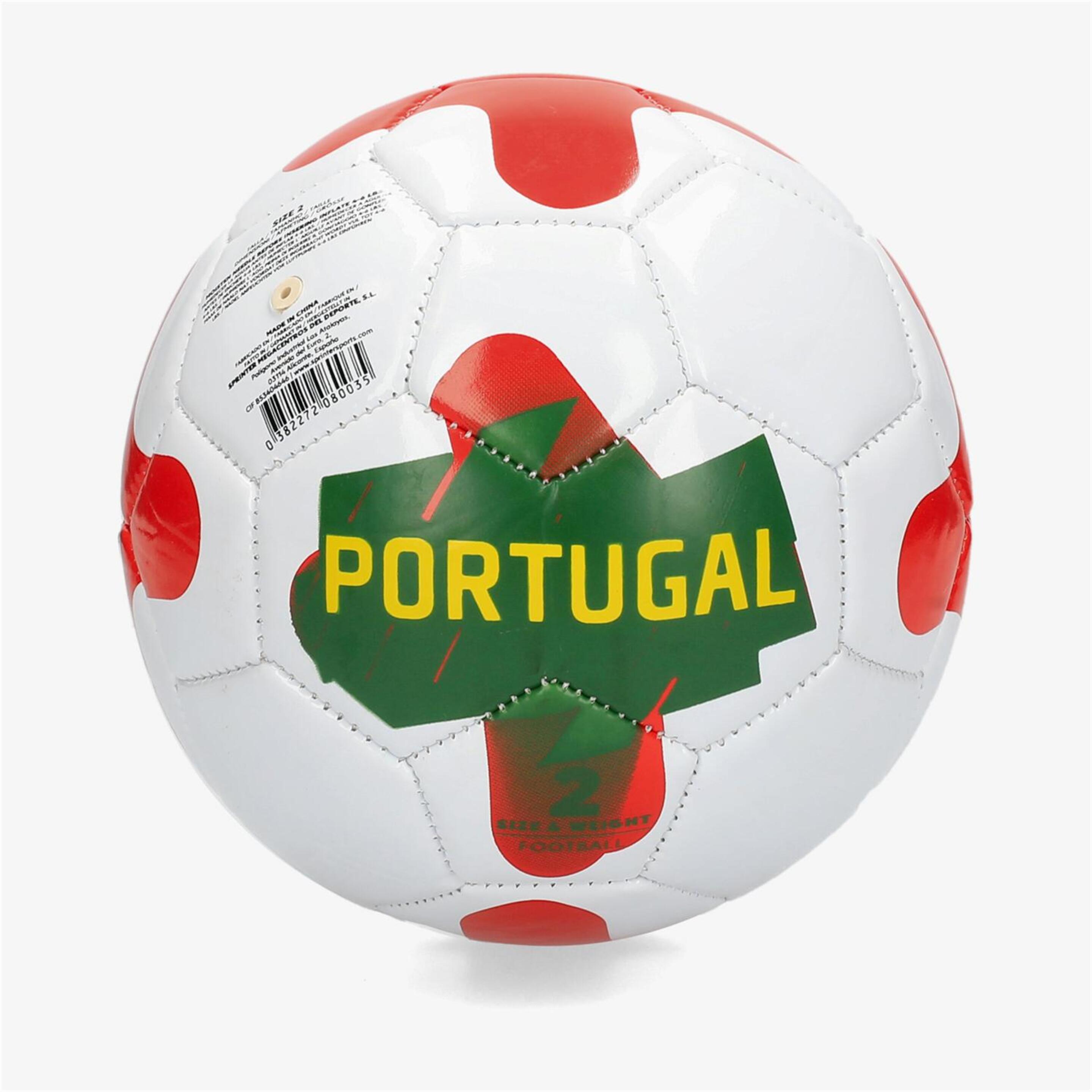 Minibalón Team Quest Portugal - Rojo - Minibalón Fútbol
