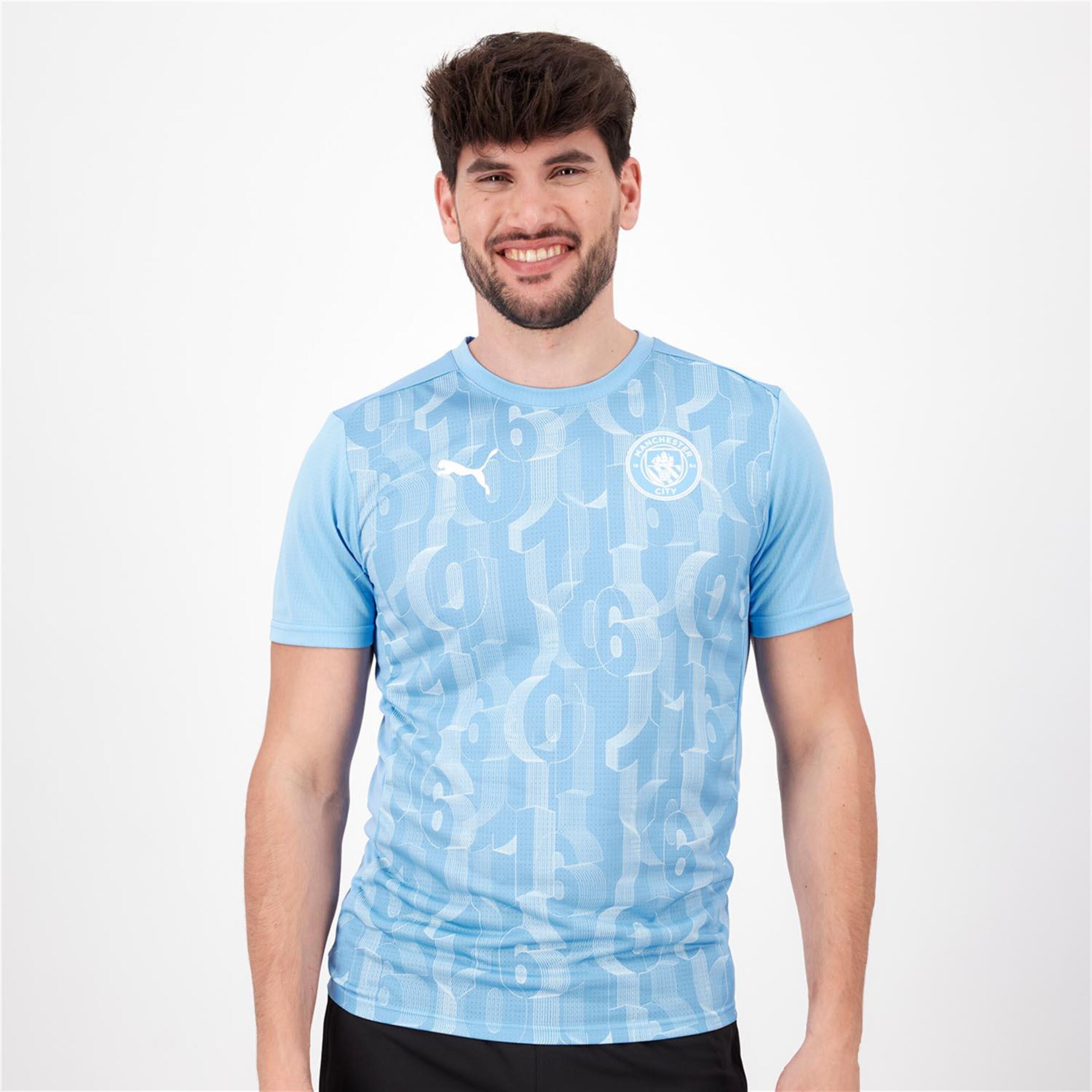 Camiseta Man. City Prematch - azul - Fútbol Hombre