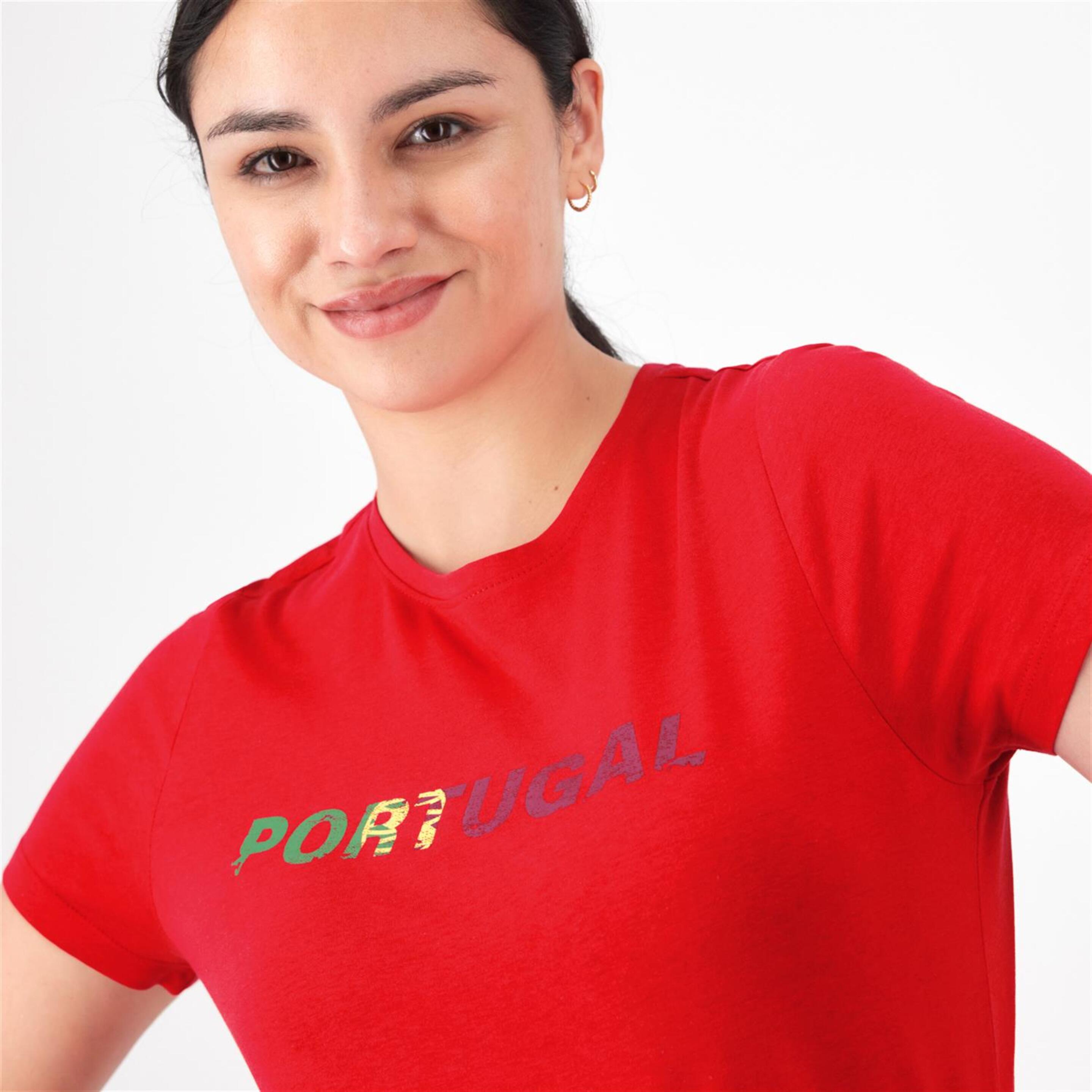 Team Quest Portugal Euro24 - Vermelho - T-shirt Futebol Mulher | Sport Zone