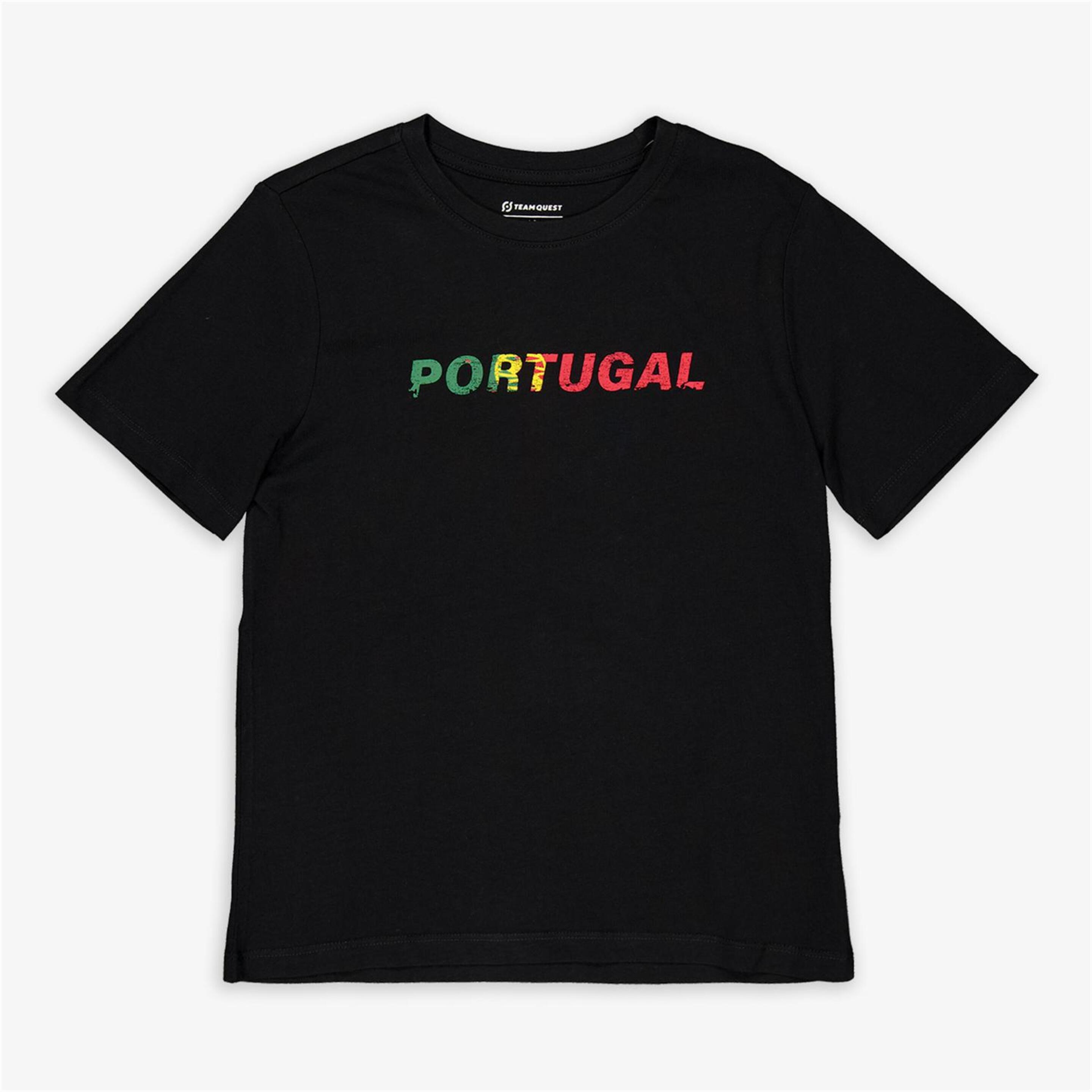 Team Quest Portugal Euro24 - negro - T-shirt Futebol Júnior