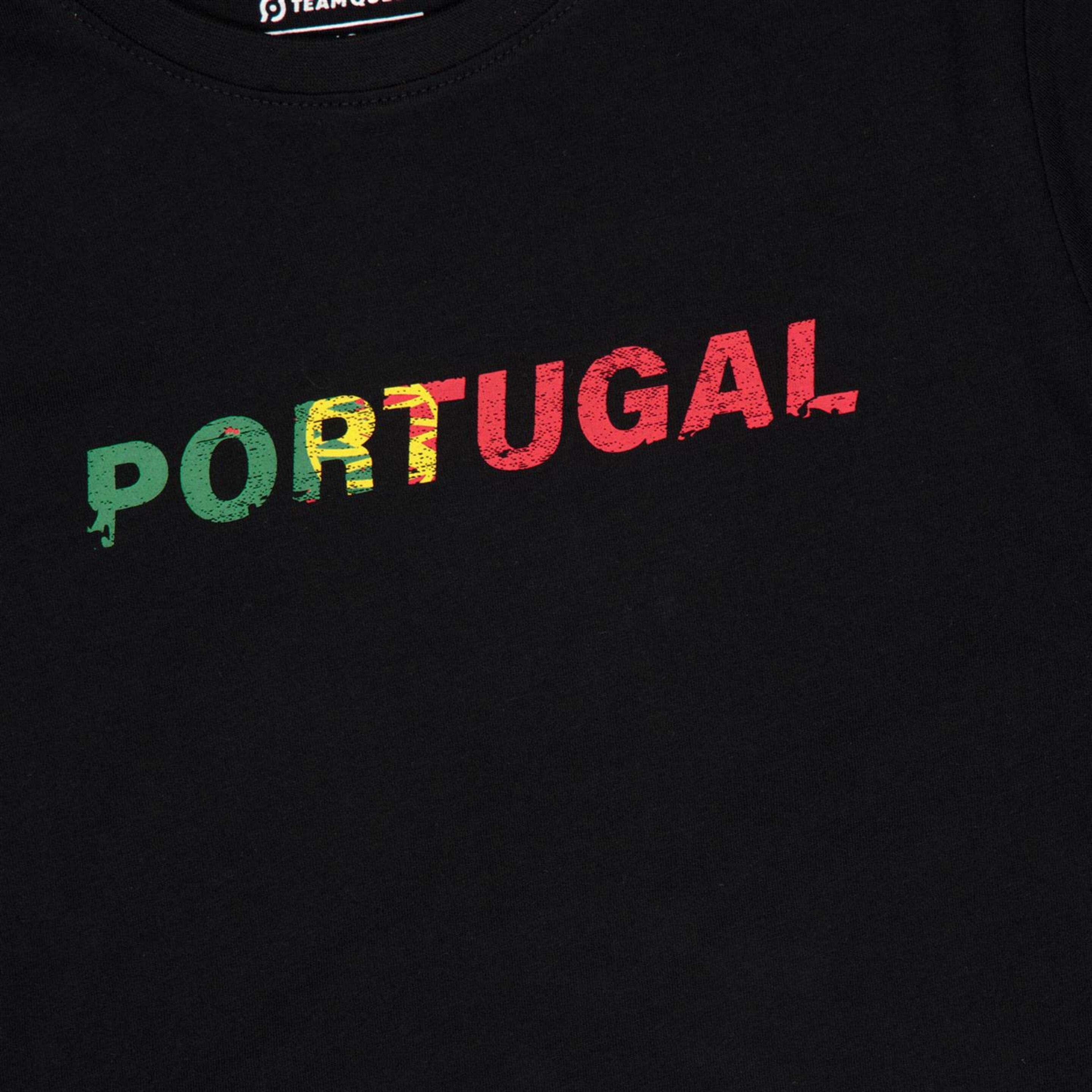 Camiseta Portugal Euro24 - Negro - Camiseta Fútbol Junior