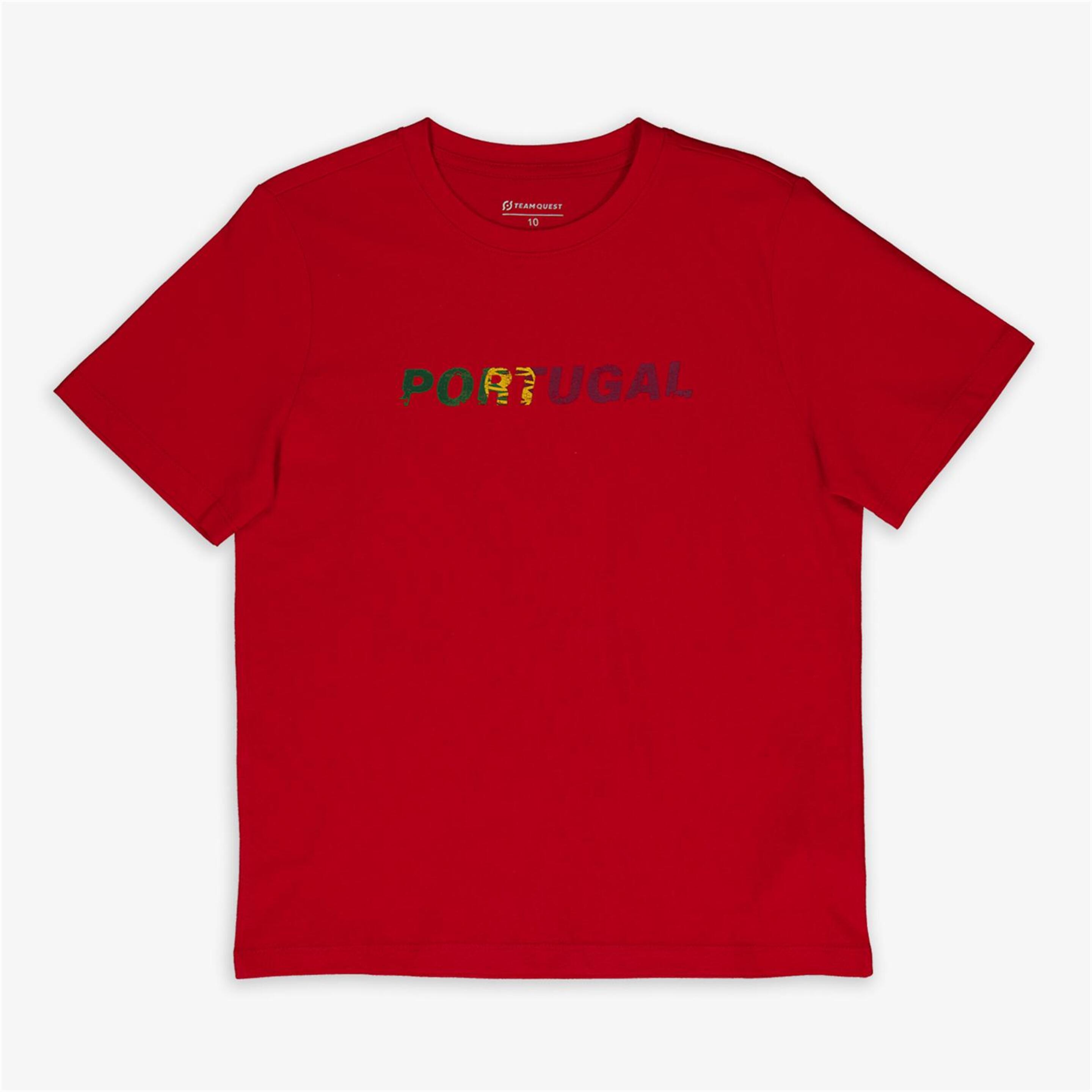 Team Quest Portugal Euro24 - Vermelho - T-shirt Futebol Júnior | Sport Zone