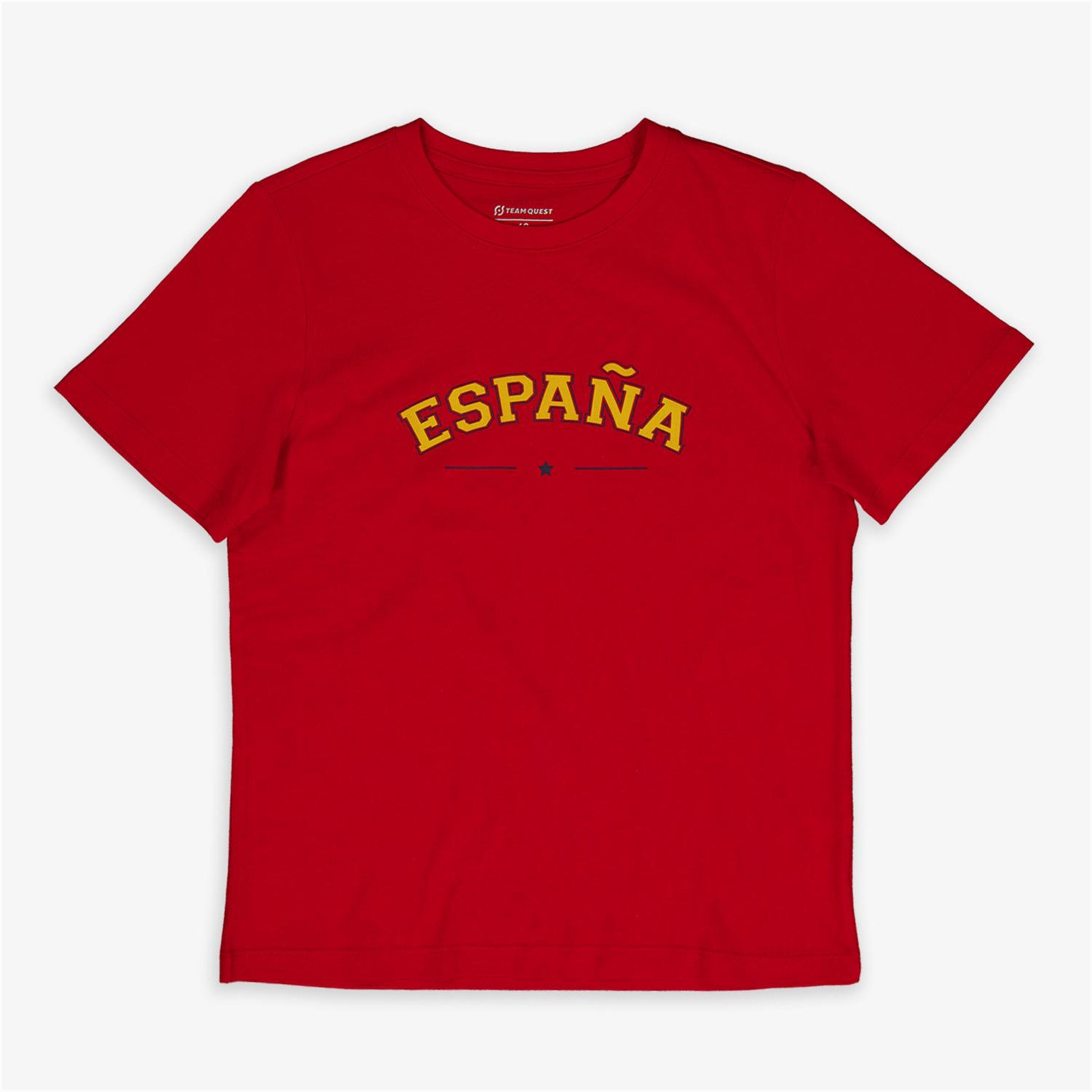 Team Quest Espanha Euro24 - rojo - T-shirt Futebol Júnior