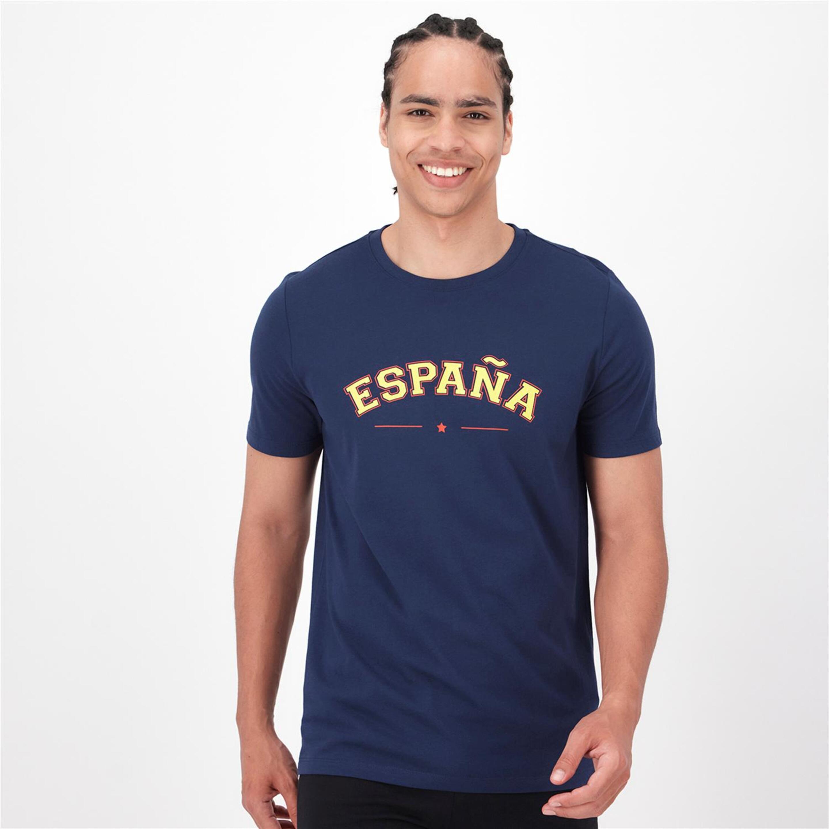 Team Quest Espanha Euro24 - azul - T-shirt Futebol Adulto