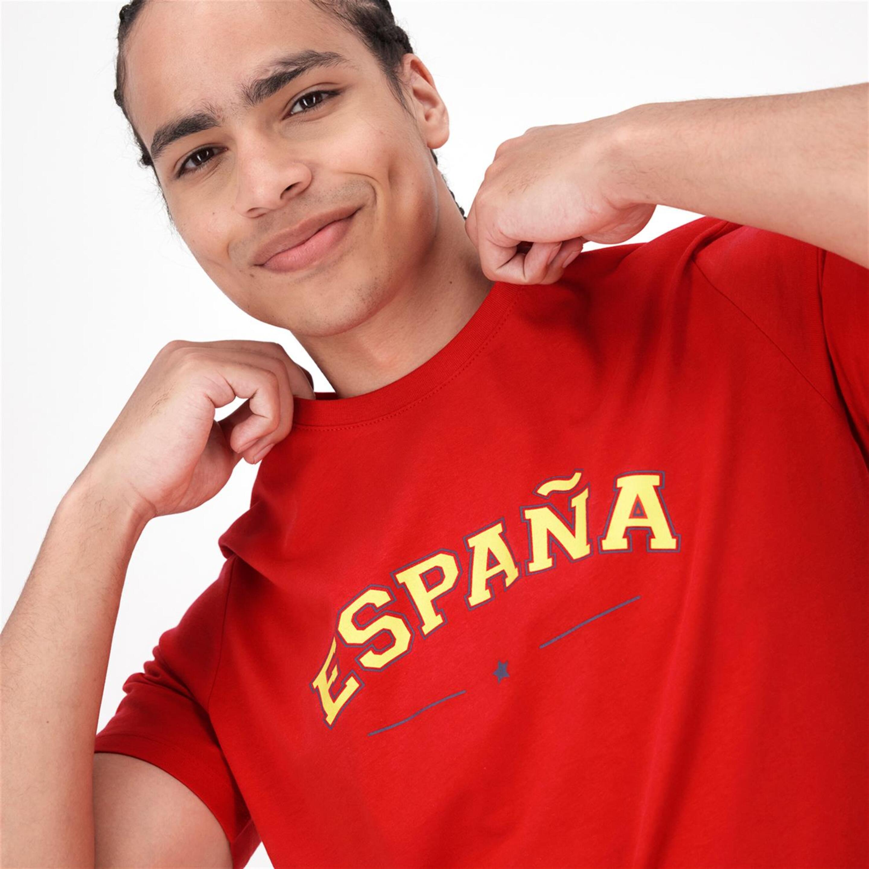 Team Quest Espanha Euro24 - Vermelho - T-shirt Futebol Adulto | Sport Zone