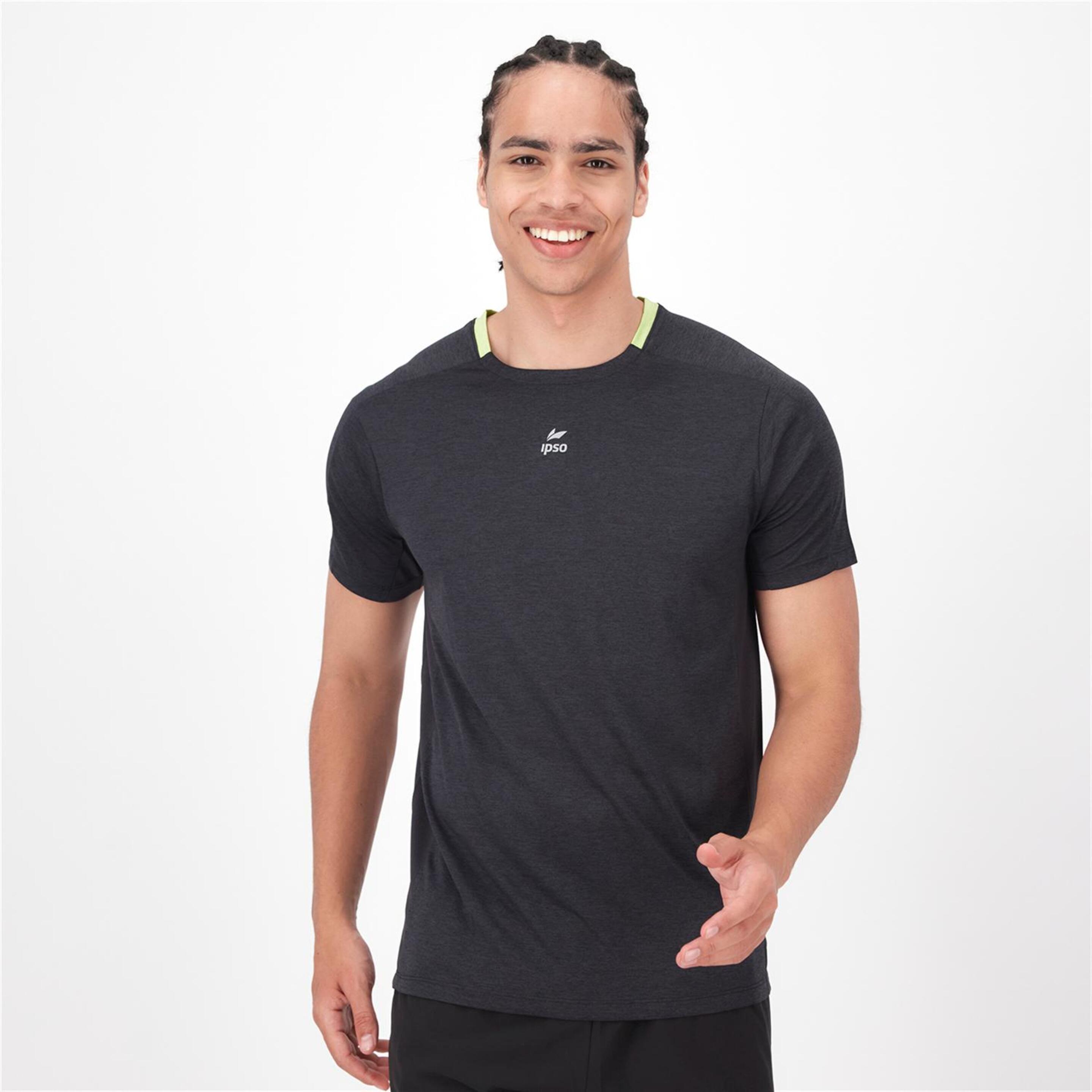 Ipso Combi - negro - T-shirt Running Homem