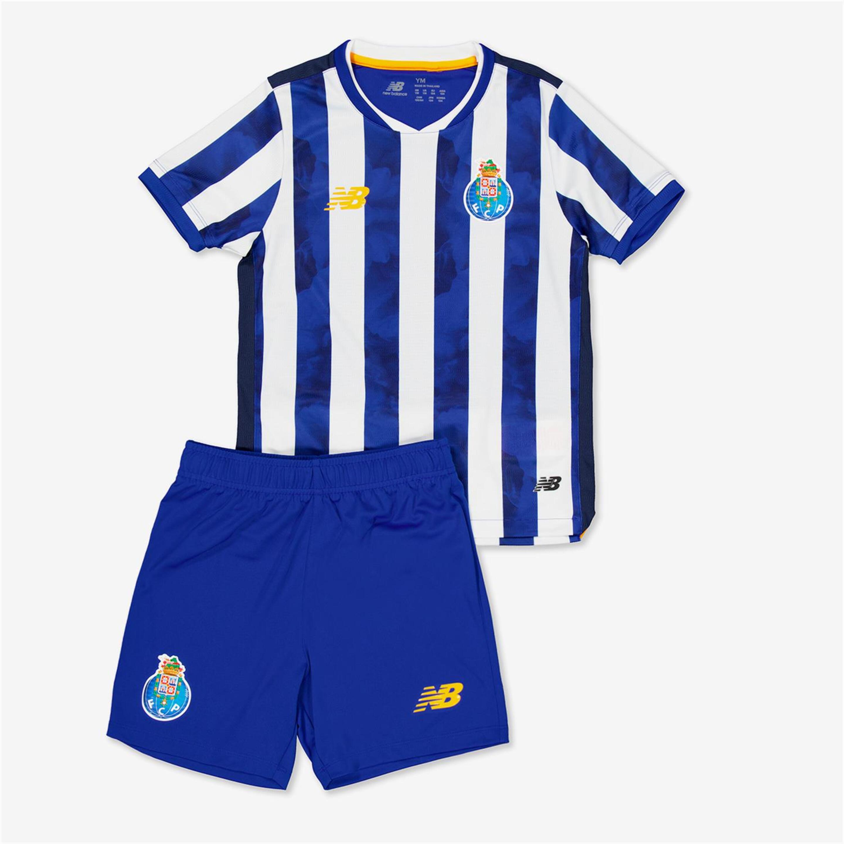 1ª Equipación Fc Porto - azul - Conjunto Fútbol Niños