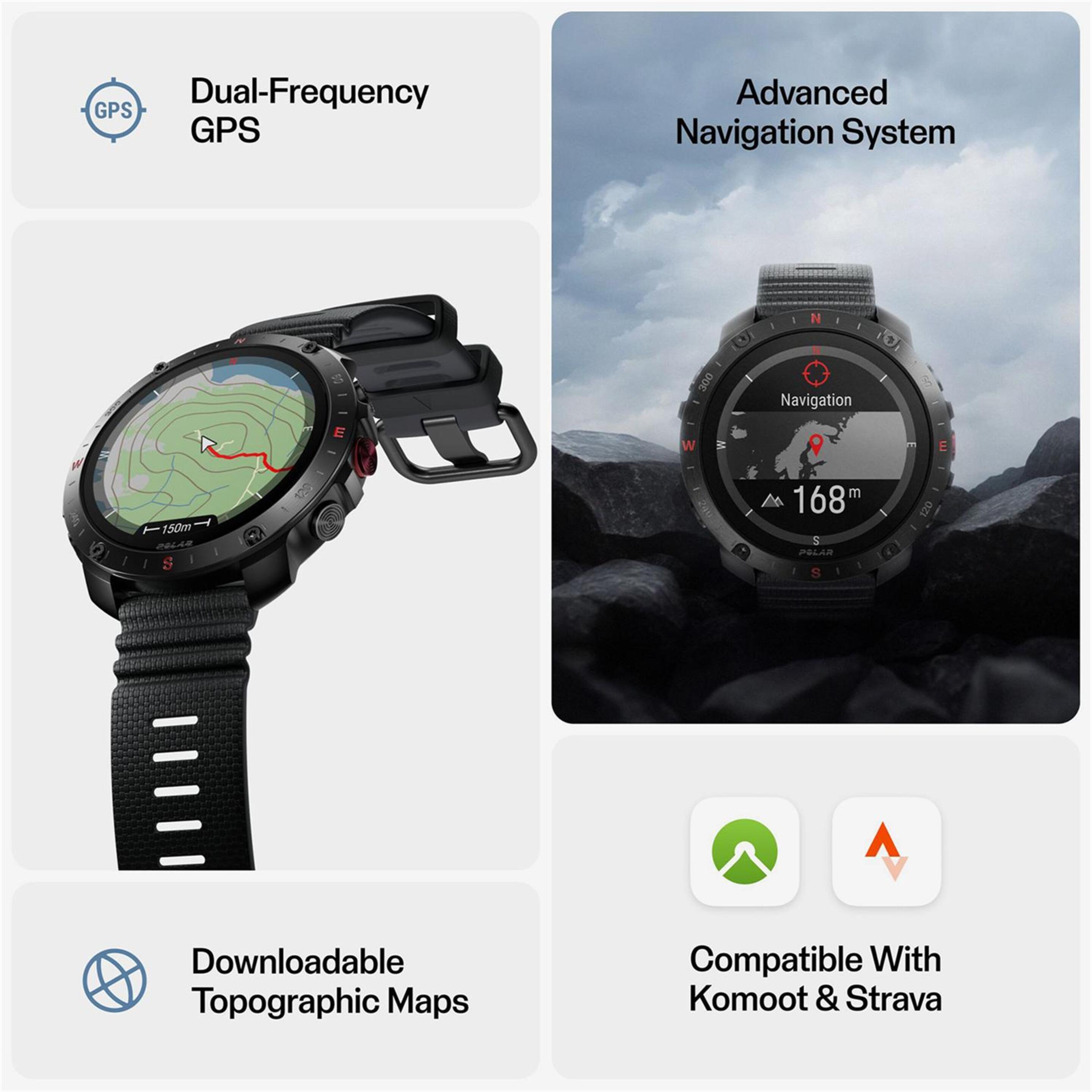 Polar Grit X2 Pro SL - Preto - Smartwatch Running | Sport Zone
