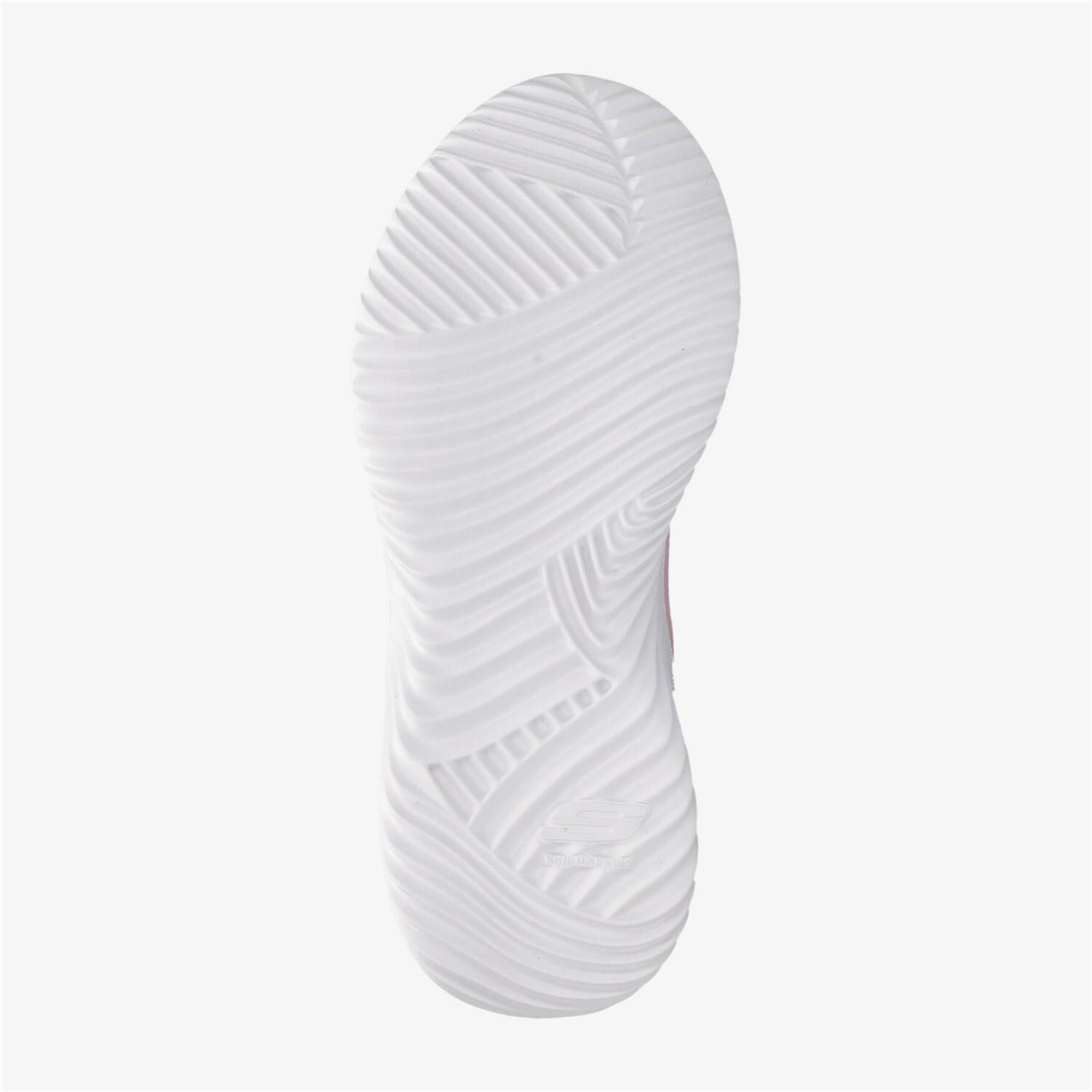 Skechers Bounder - Rosa - Zapatillas Velcro Niña