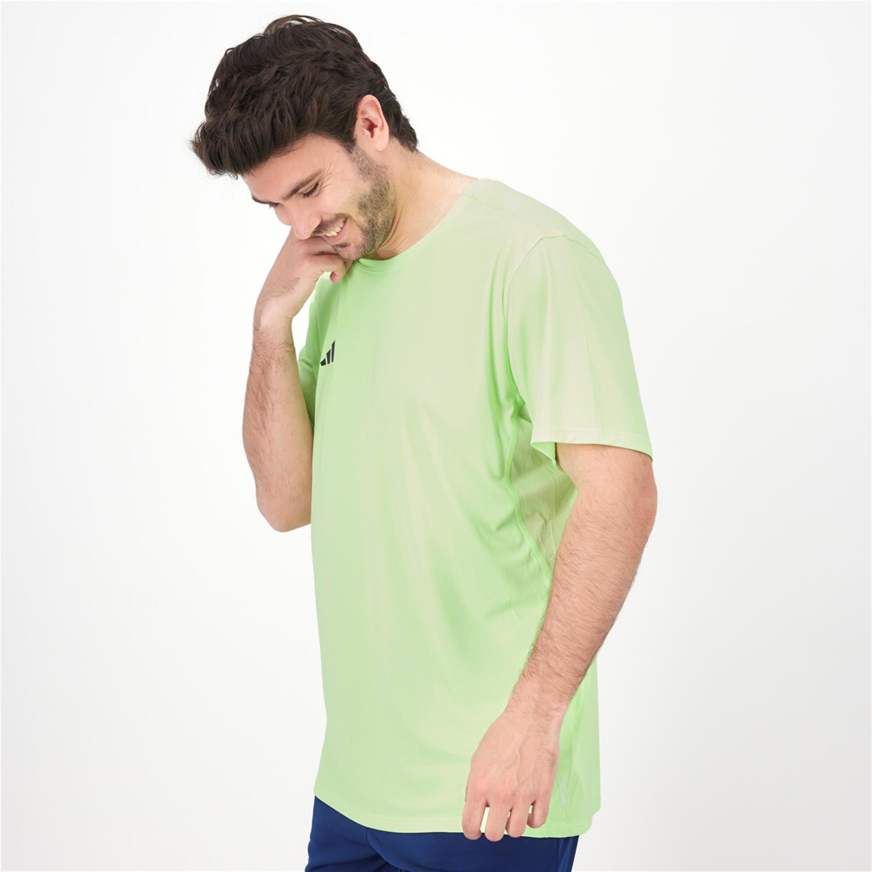 Camiseta adidas - Azul - Camiseta Running Hombre