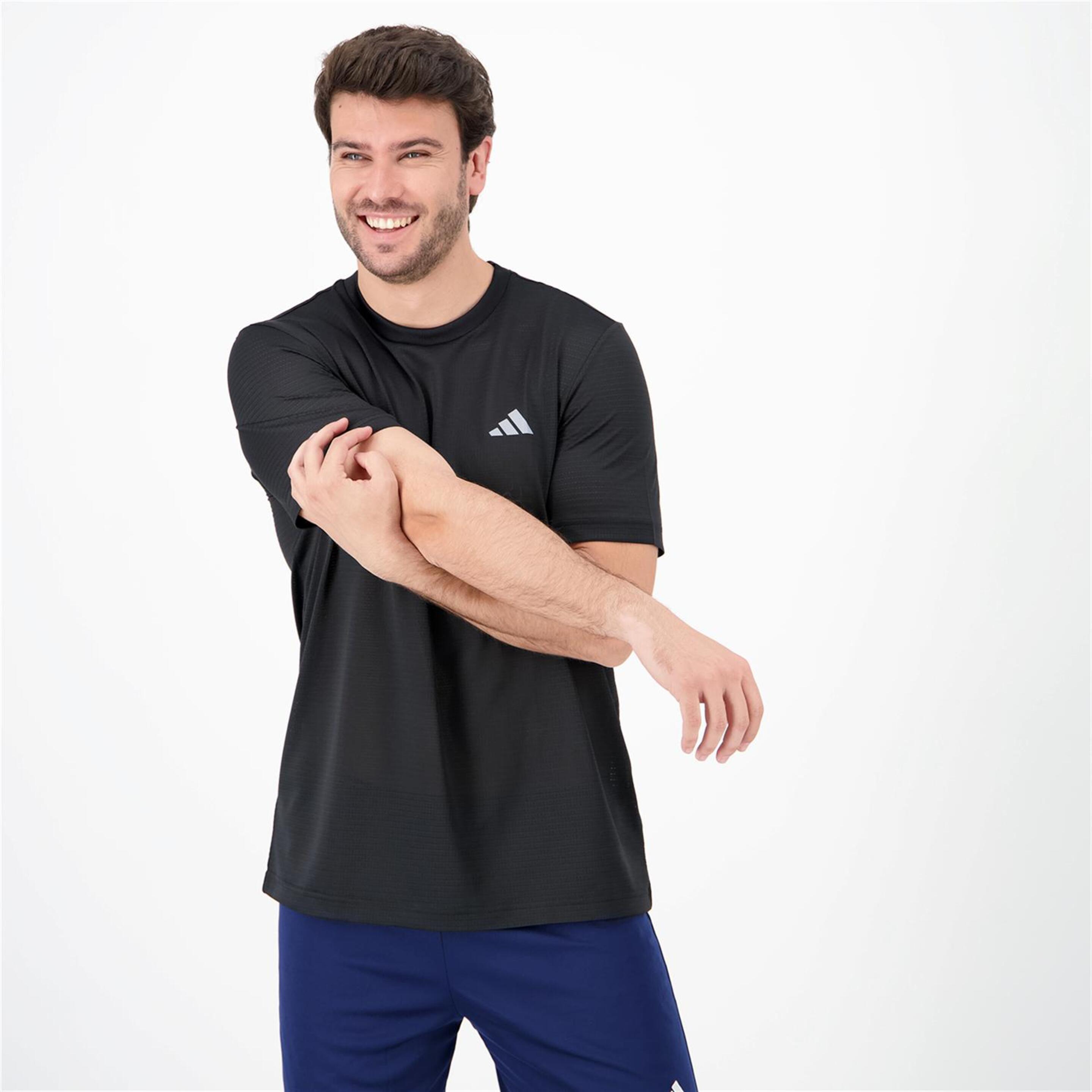 T-shirt adidas - negro - T-shirt Running Homem
