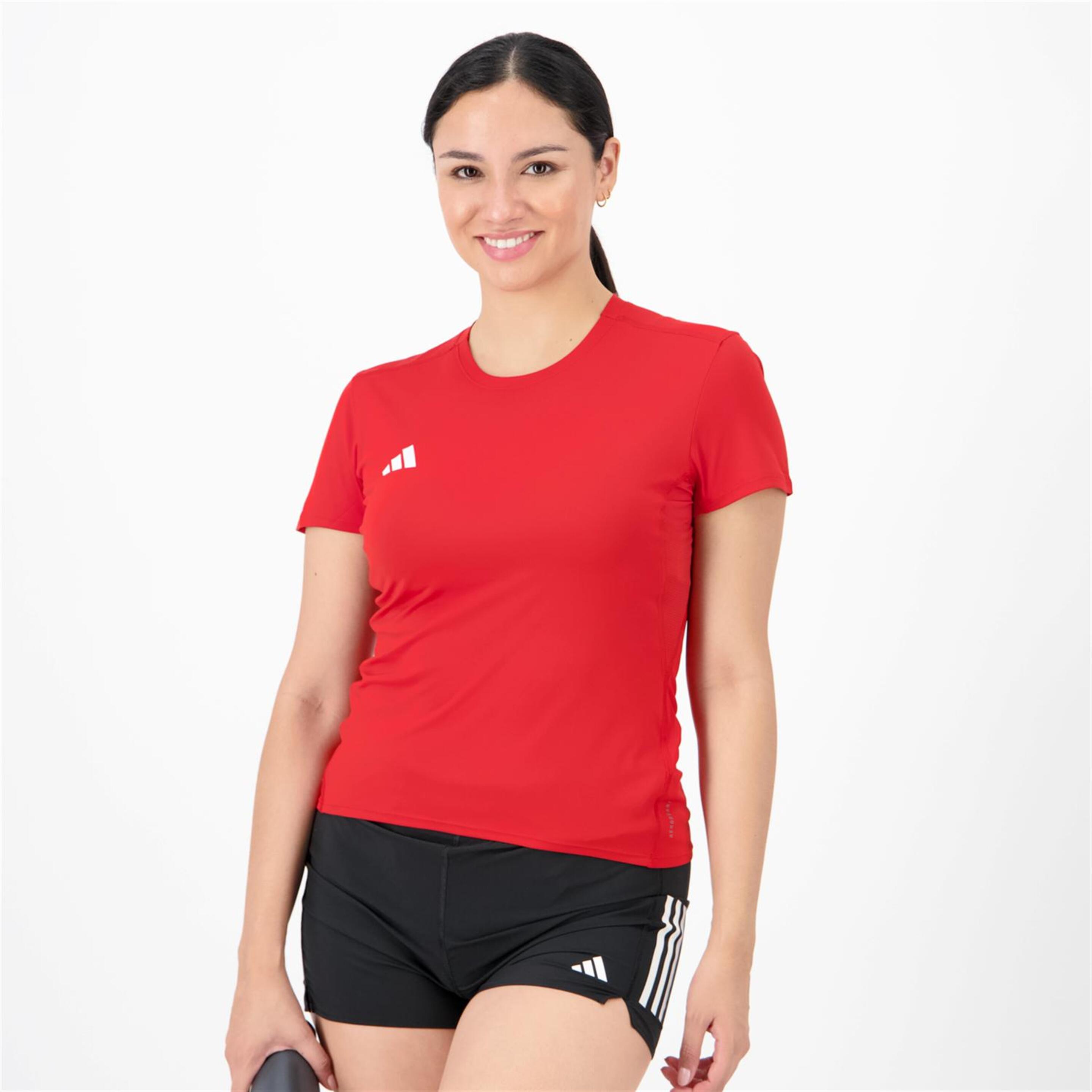 adidas Adizero - rojo - T-shirt Running Mulher