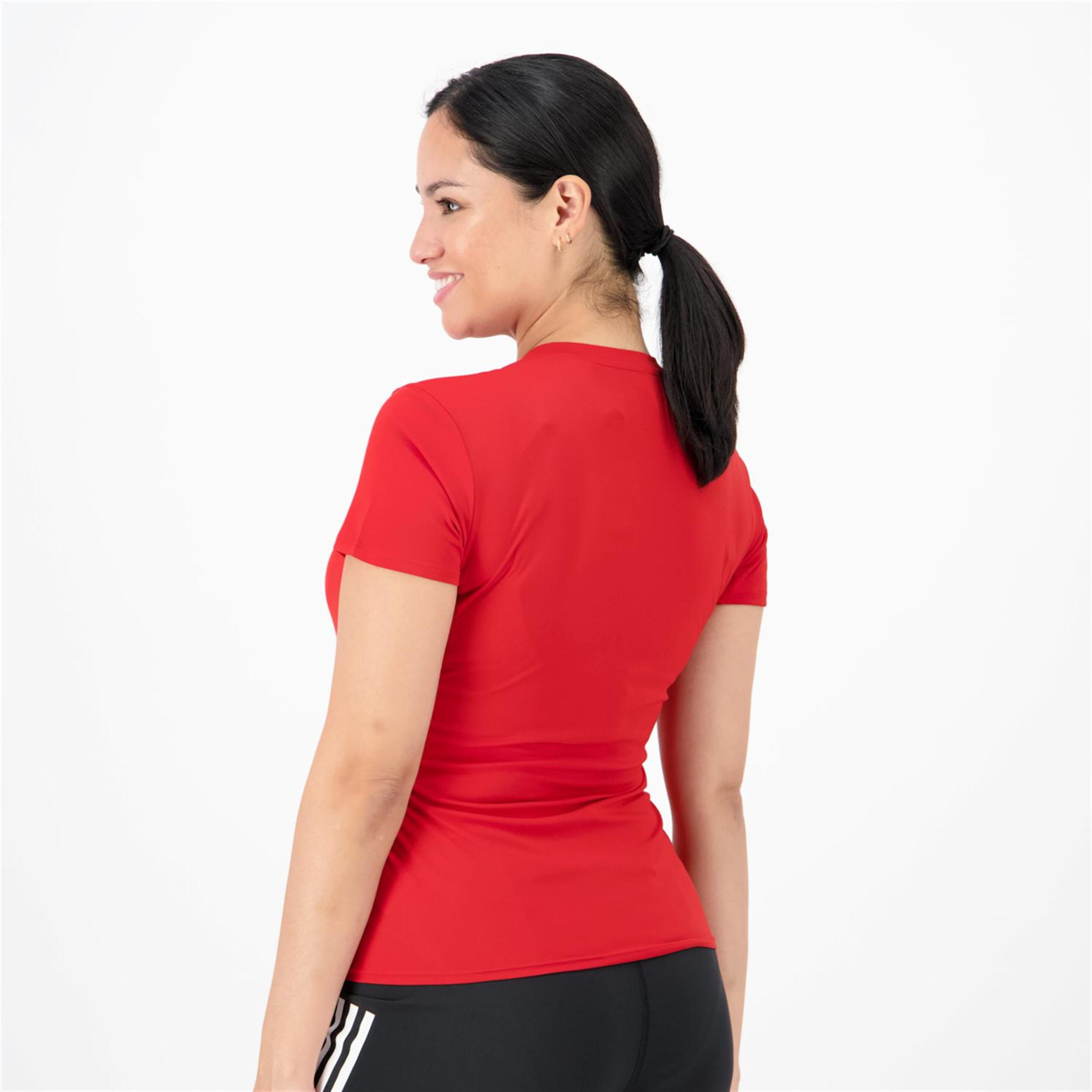 adidas Adizero - Rojo - Camiseta Running Mujer
