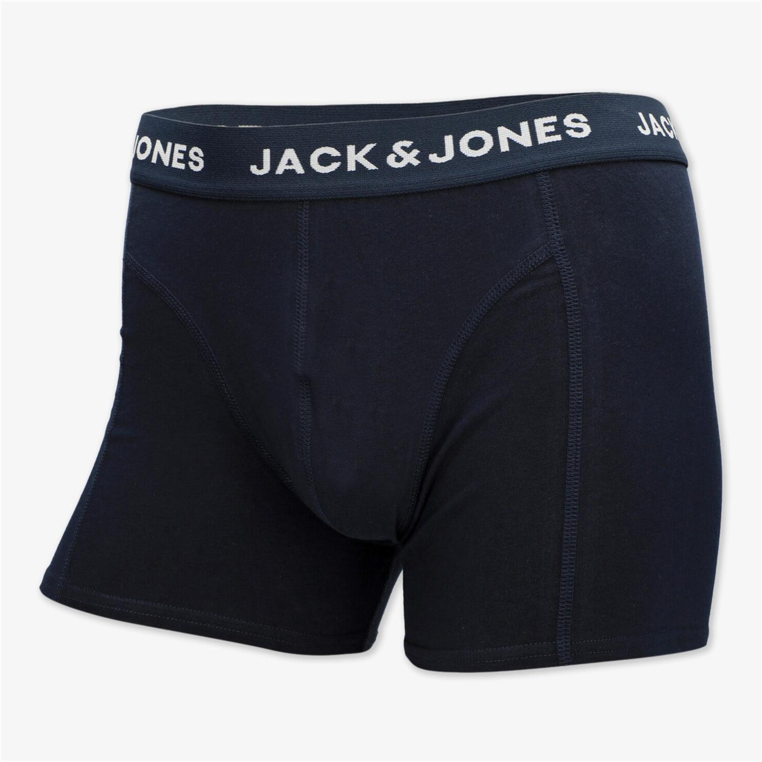 Jack & Jones Jacanthony - Gris - Calzoncillos Bóxer