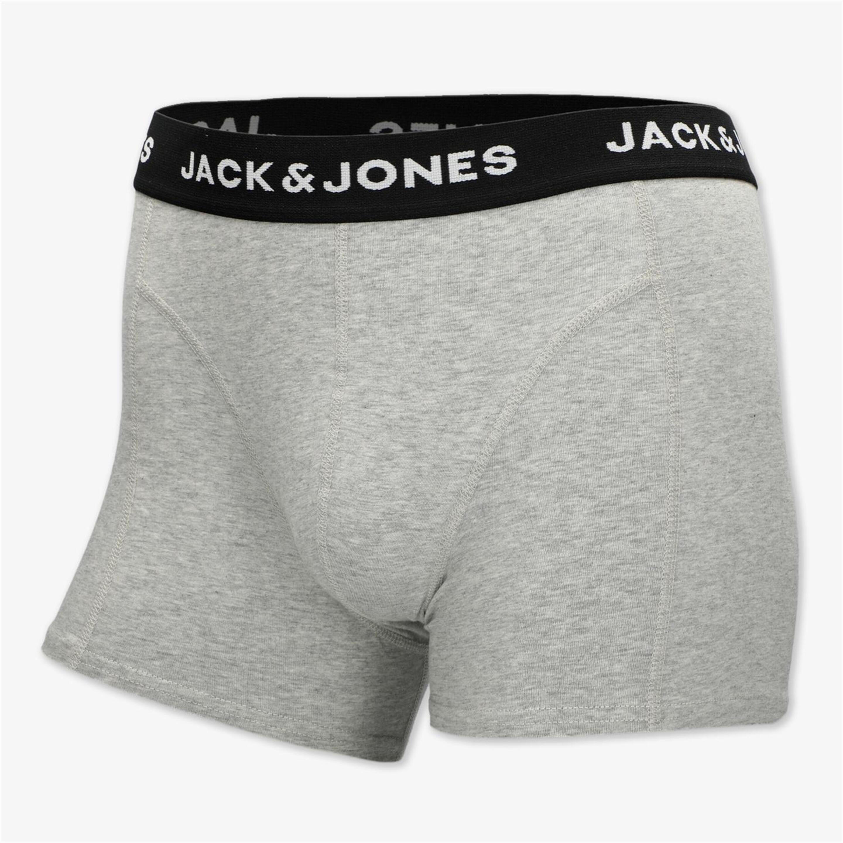 Jack & Jones Jacanthony - Gris - Calzoncillos Bóxer