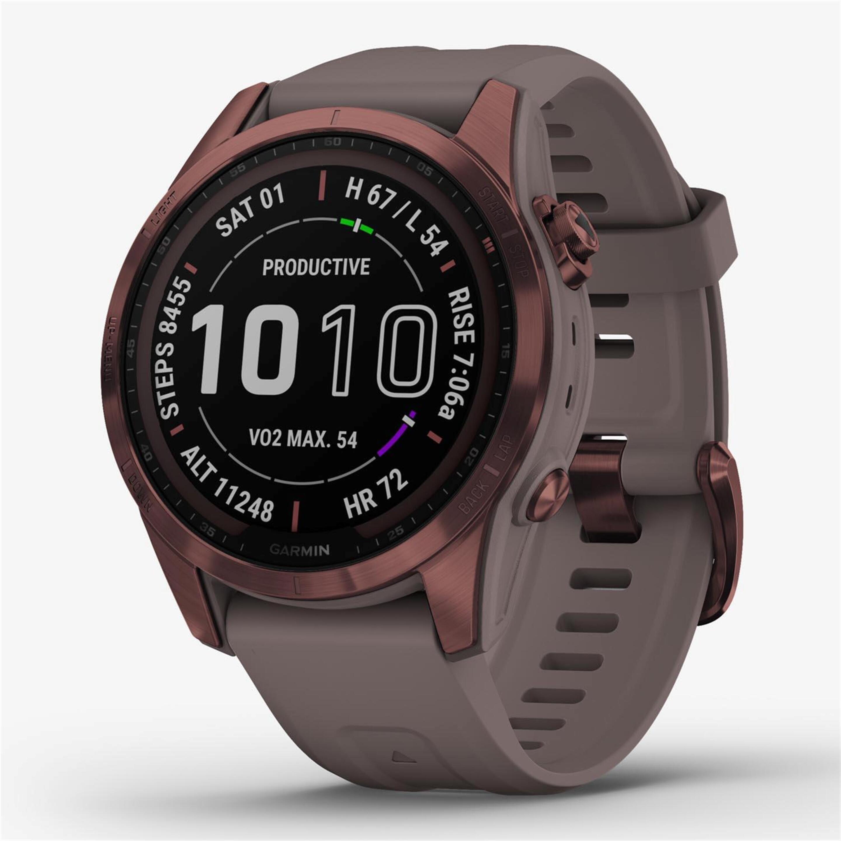 Garmin Fenix 7s Zafiro Solar - marron - Smartwatch Running