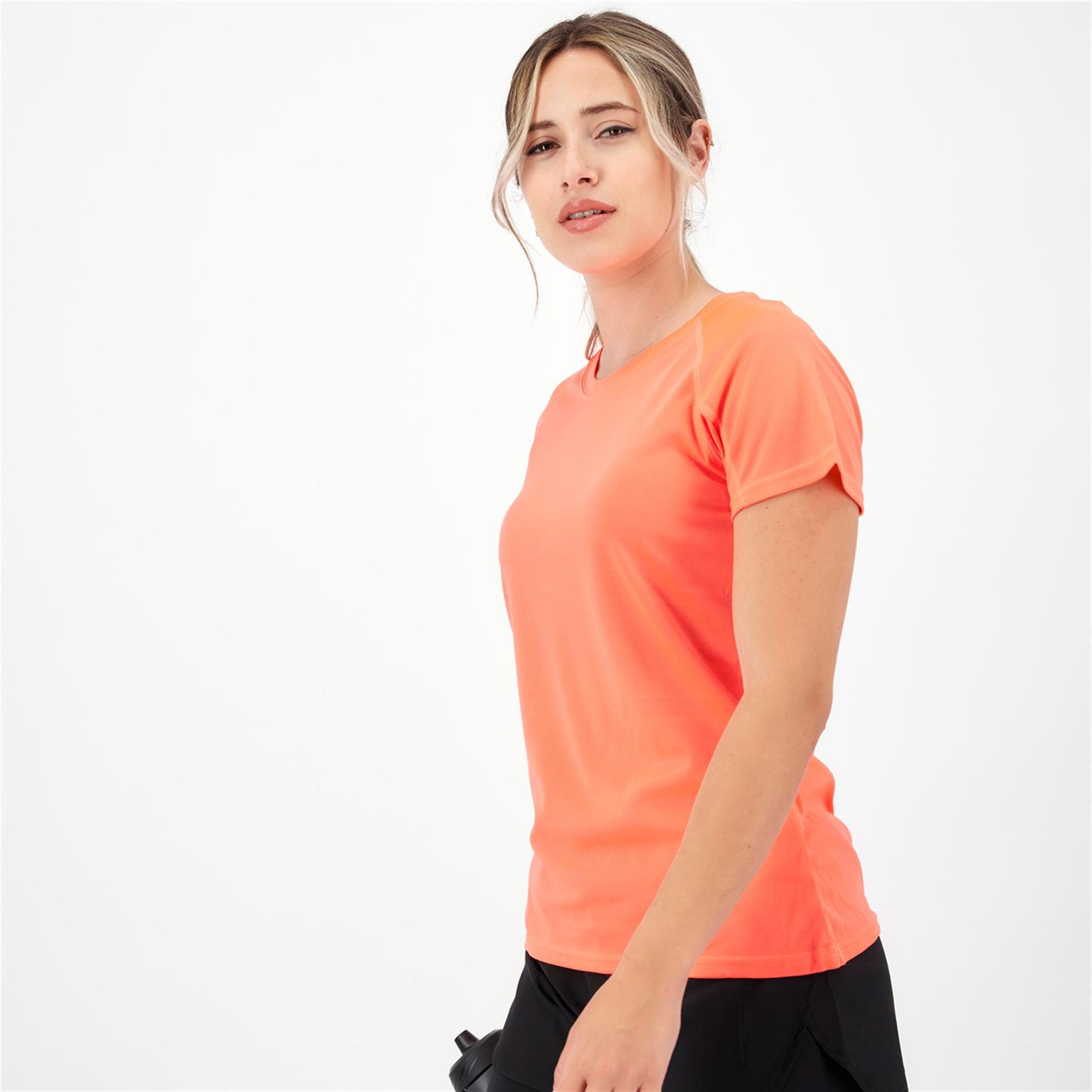 Roly Bahrain - Coral - Camiseta Running Mujer