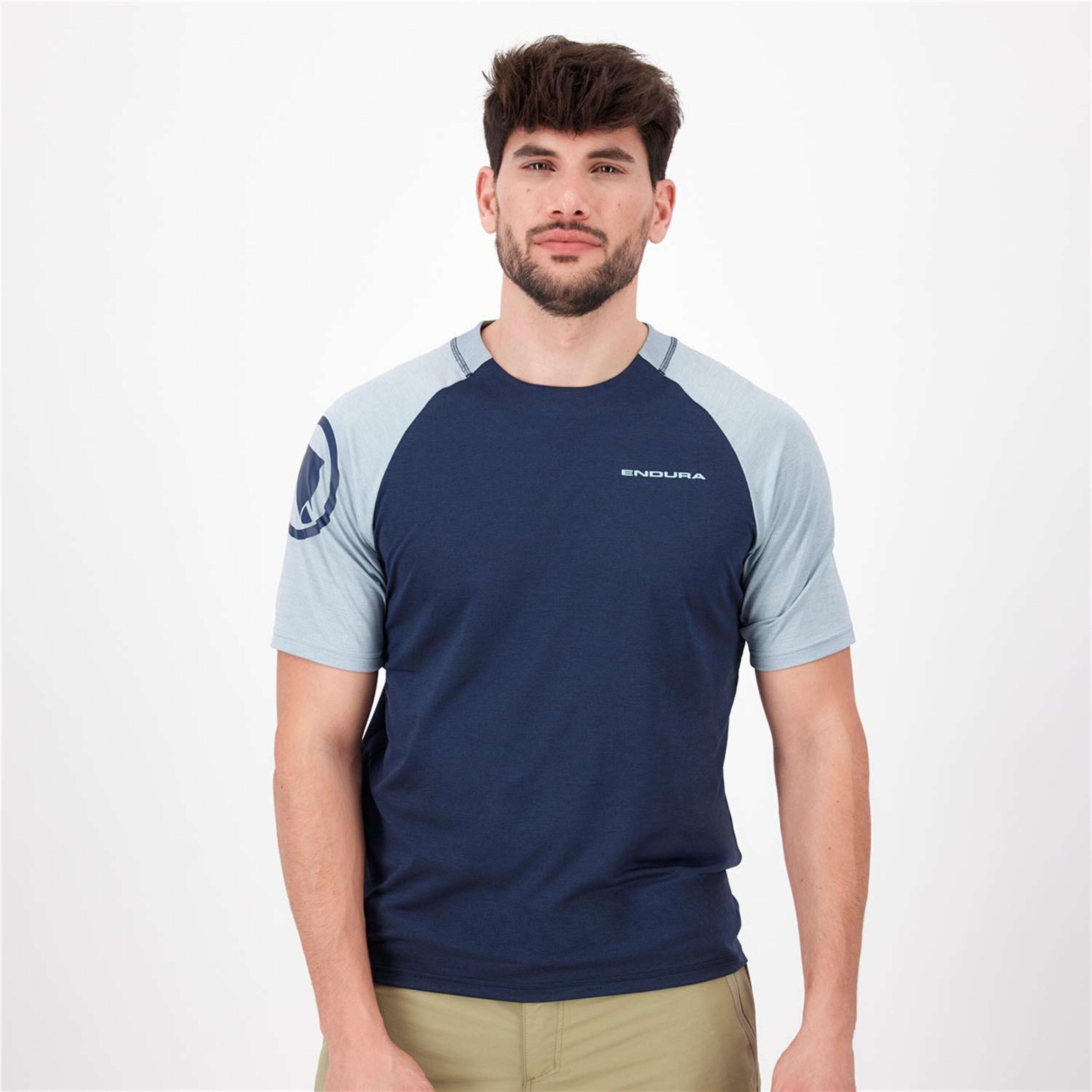 Endura Singletrack - azul - Camiseta Ciclismo Hombre
