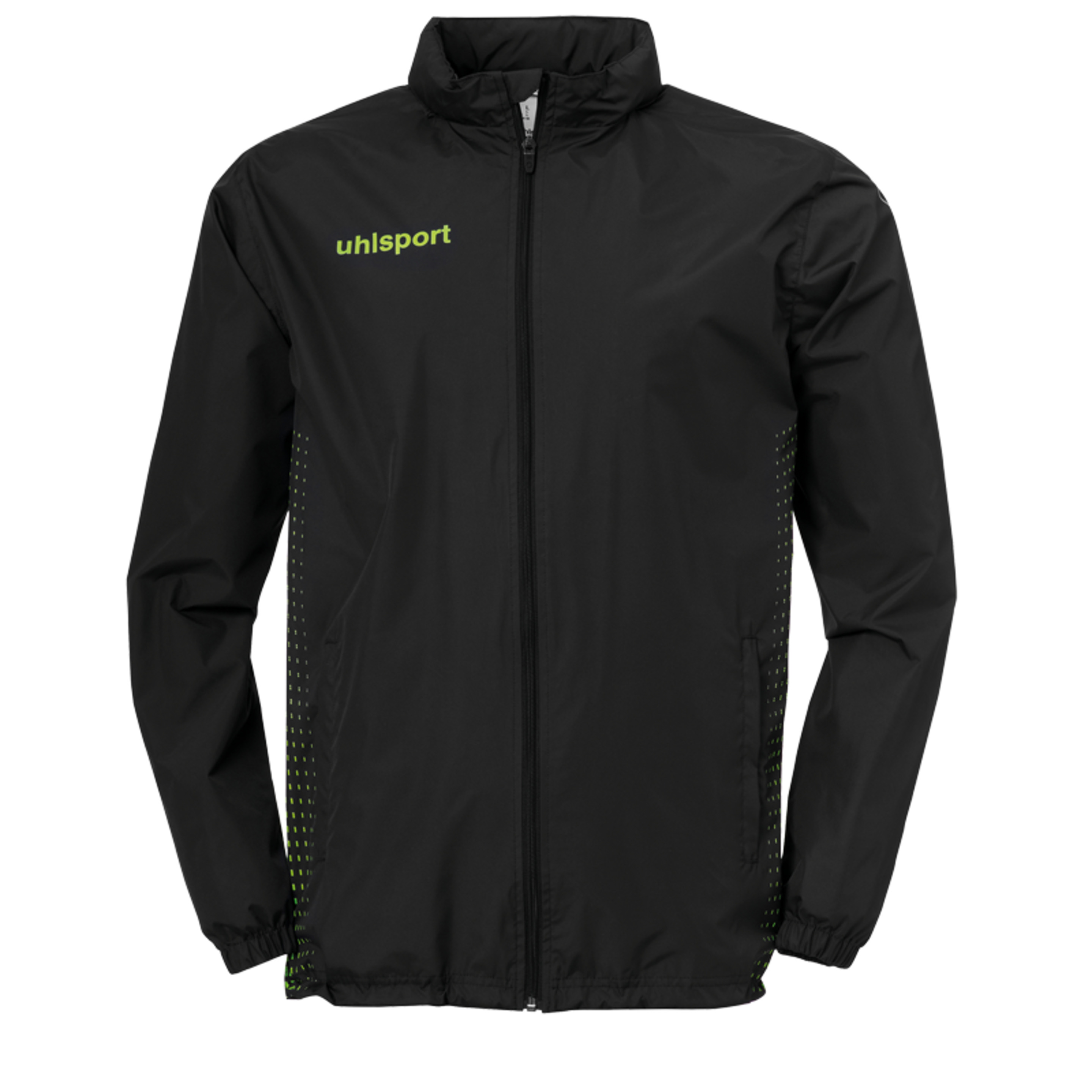 Score Rainjacket (chubasquero) Negro/verde Fluor Uhlsport