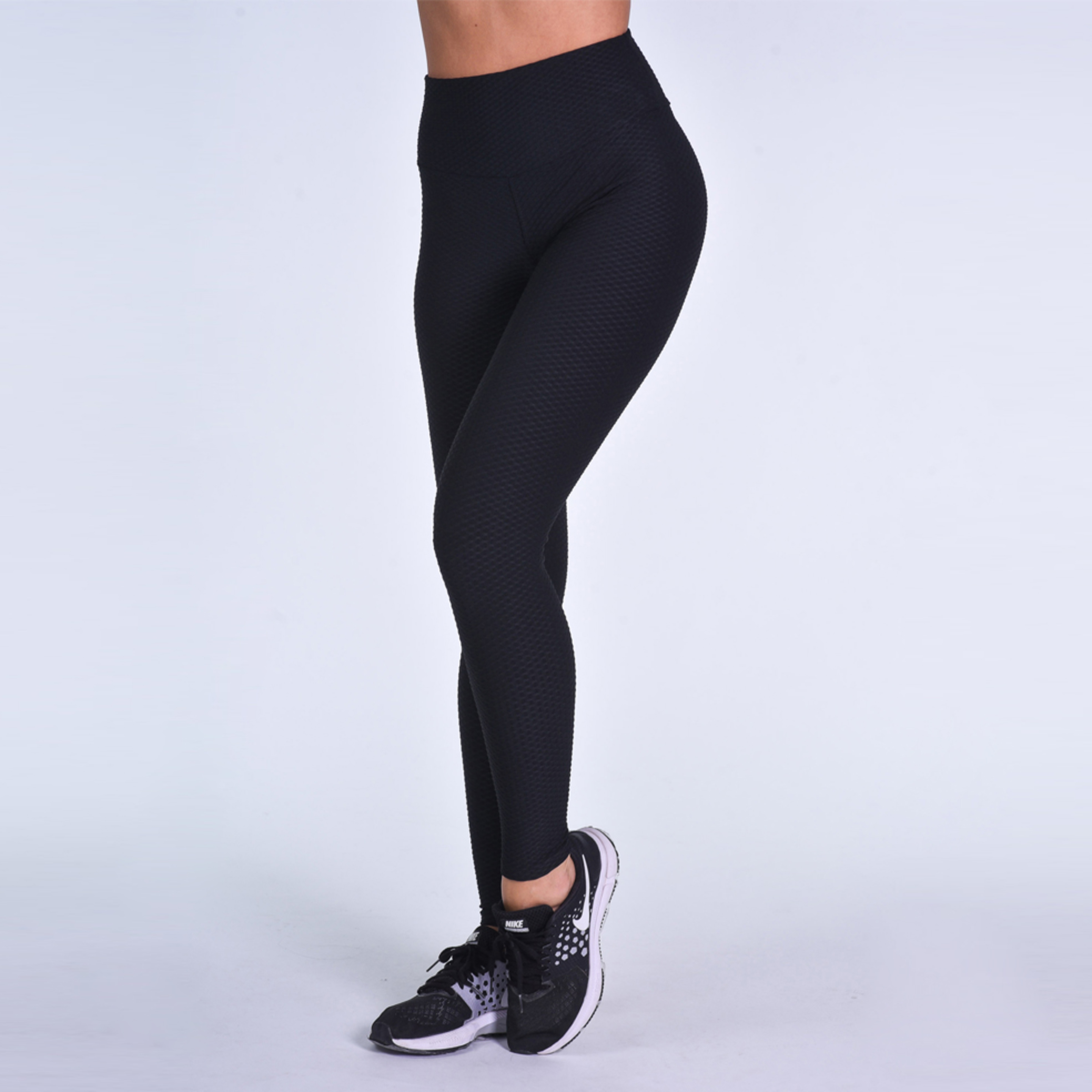 Leggings Con Textura Negro Audaz Fitness