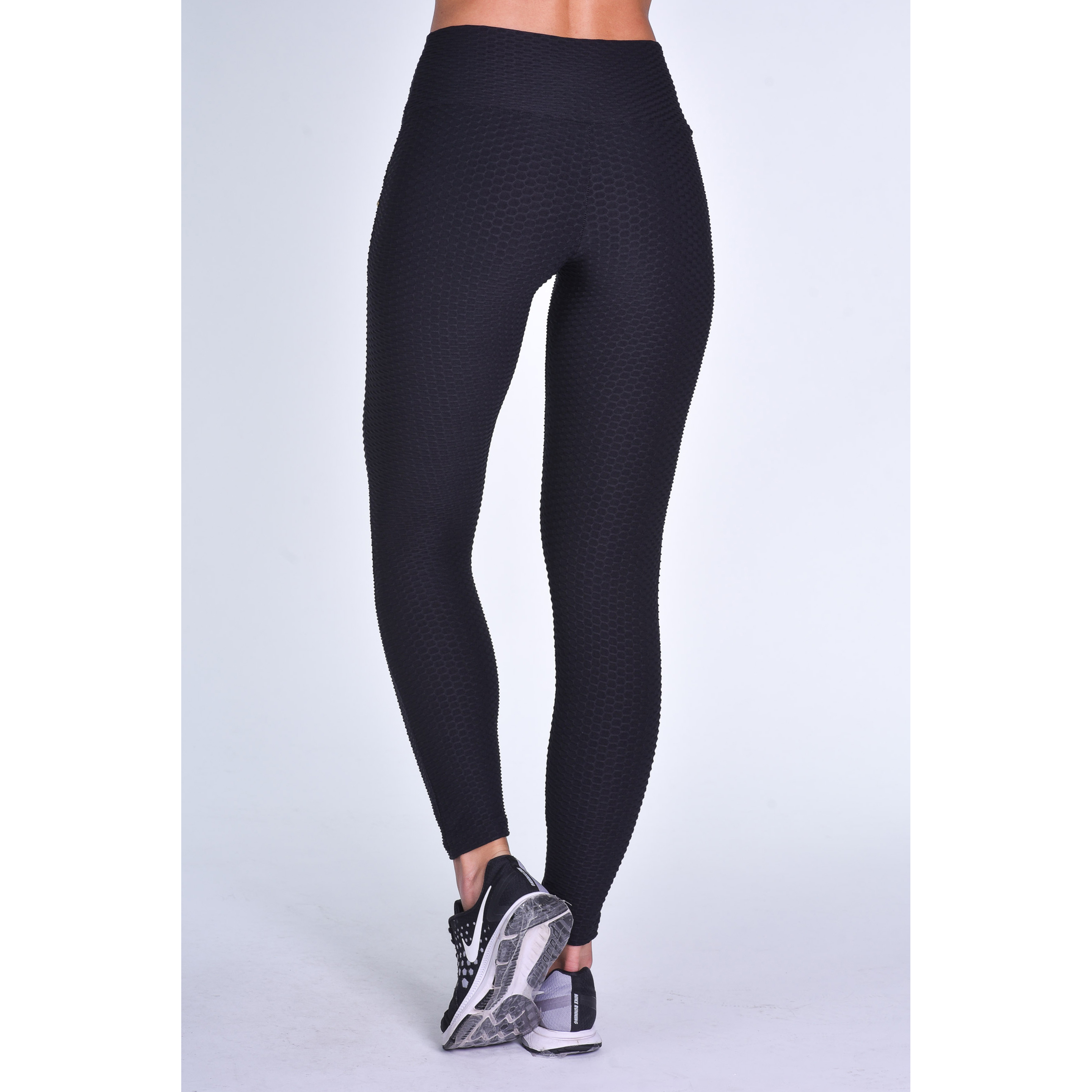 Leggings Con Textura Negro Audaz Fitness