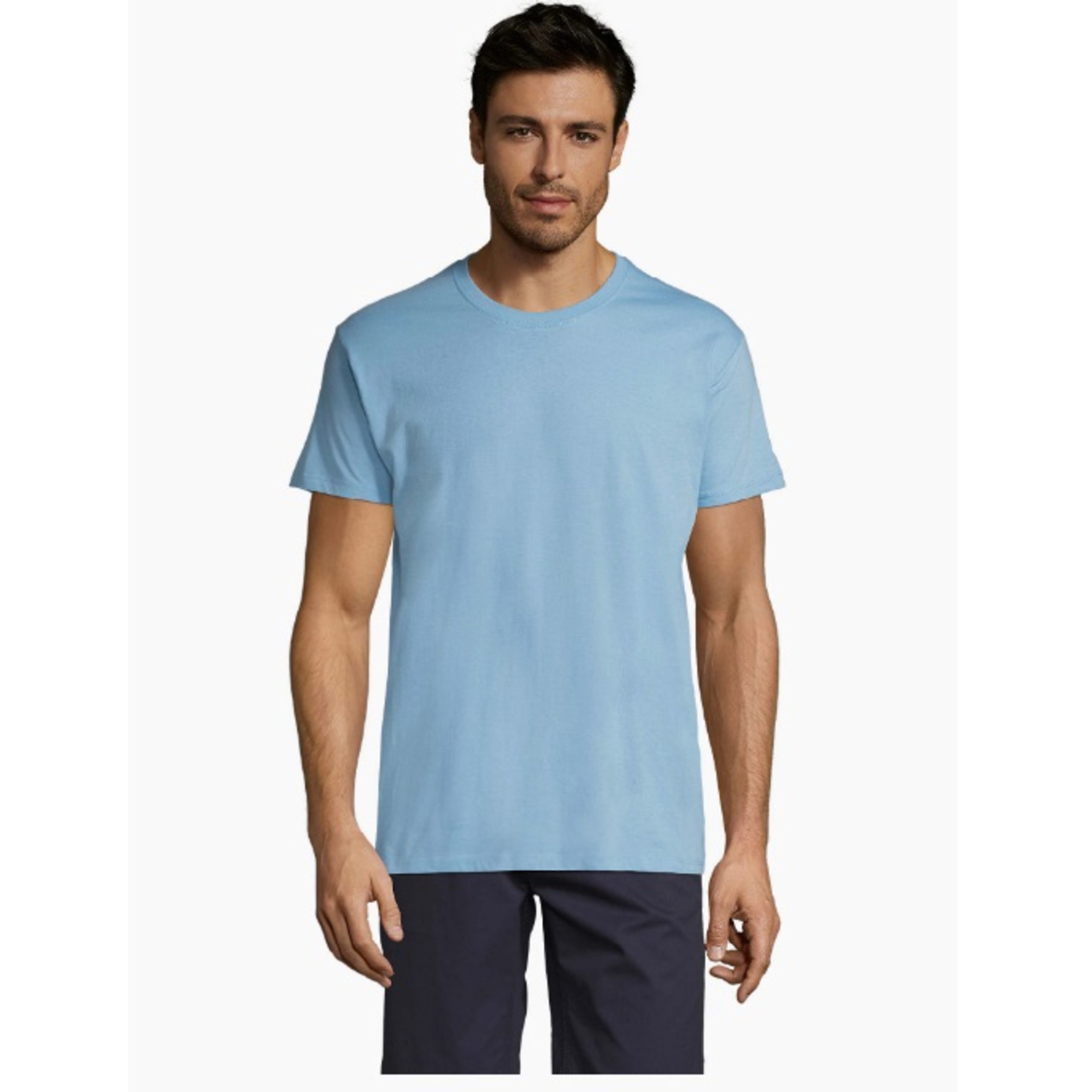Pacote De 10 Camisetas / Camiseta Unisex Regent Crewneck - azul-cielo - 