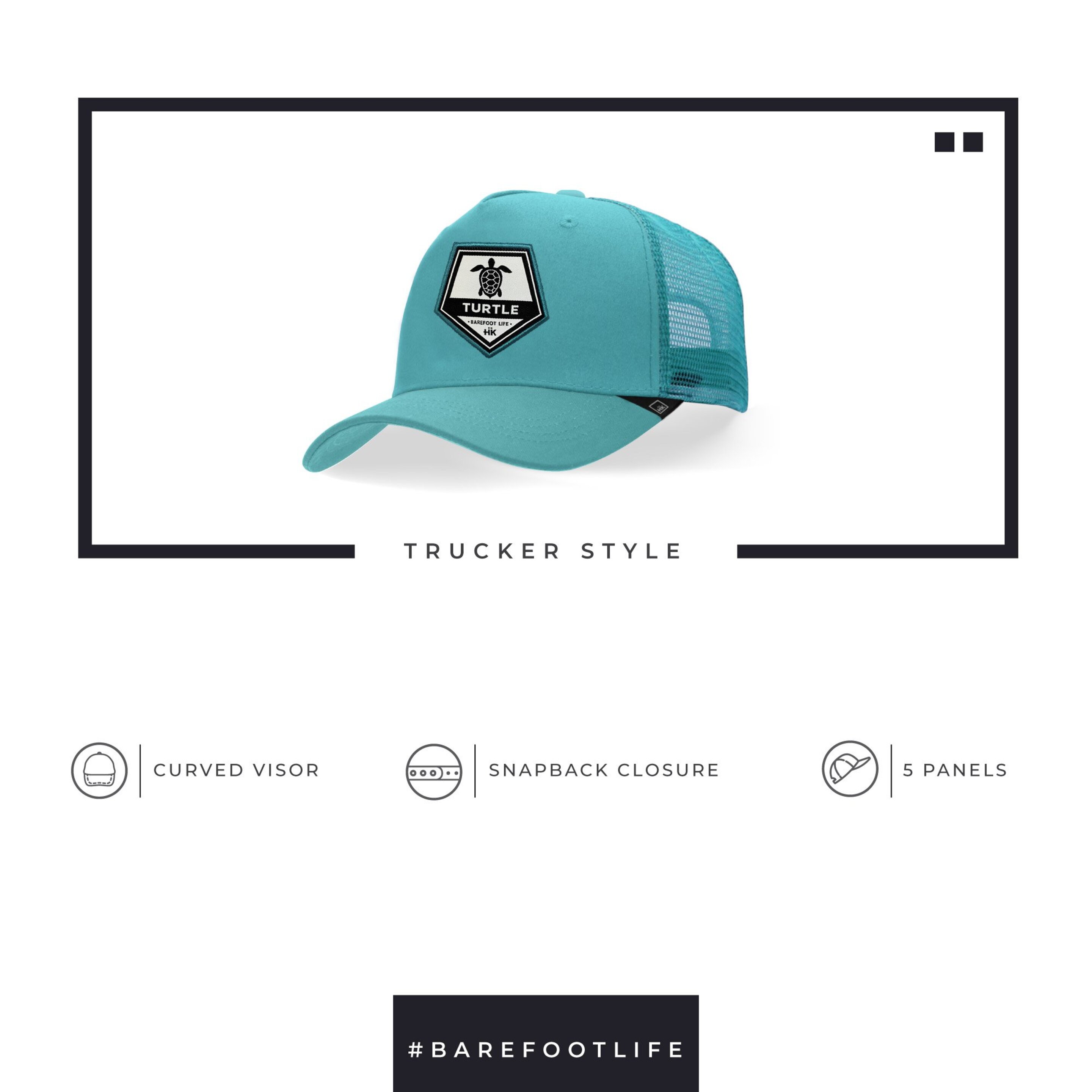 Gorra Trucker Hanukeii Turtle