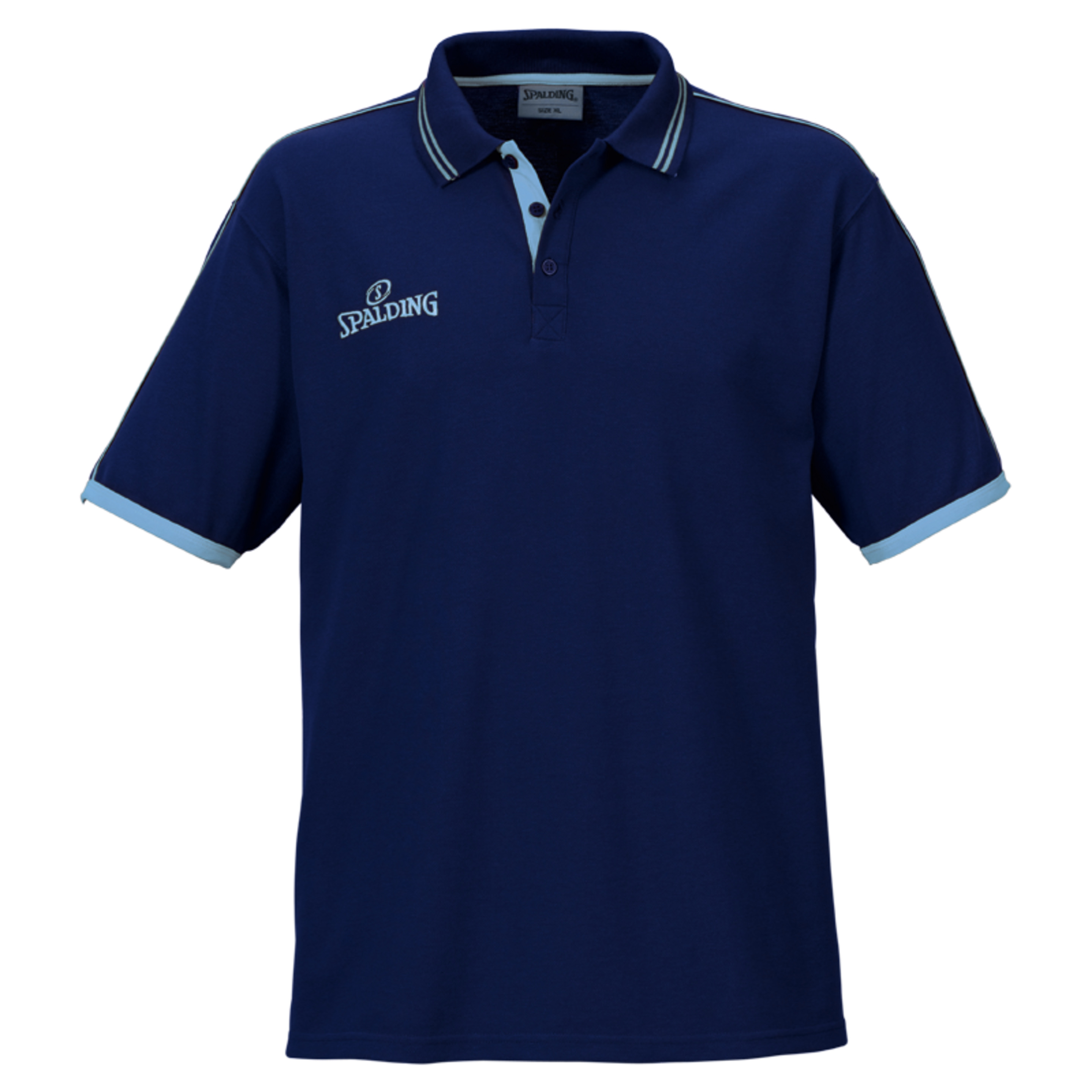 Polo Shirt Azul Marino/celeste Spalding