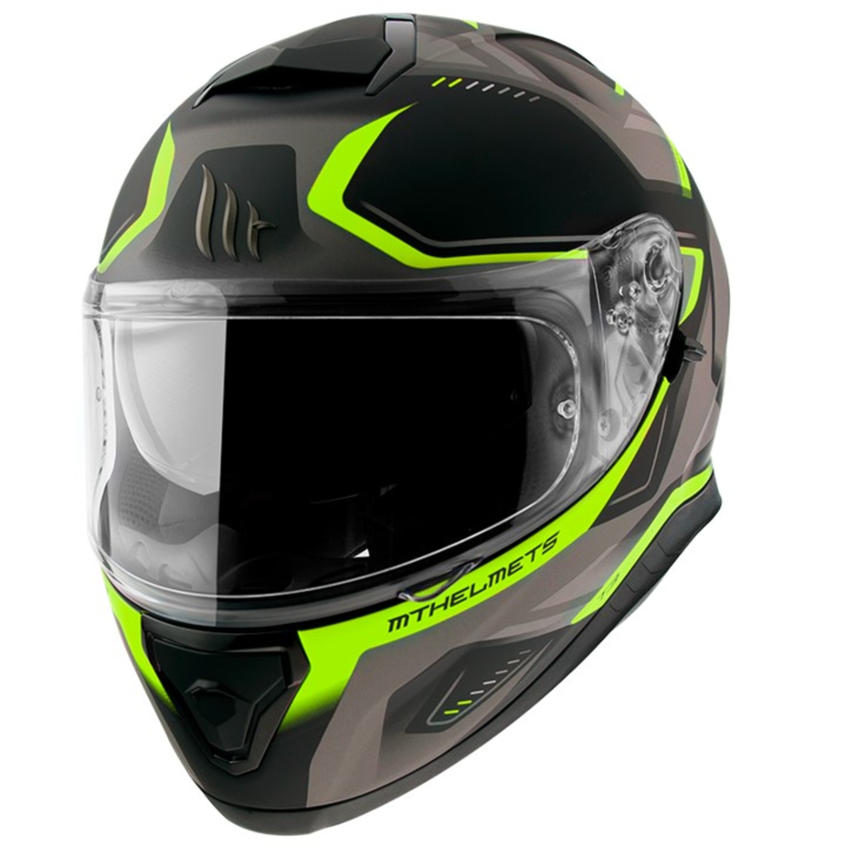 Casco Mt Thunder 3 Sv Turbine C3 Matt Fluor Yellow