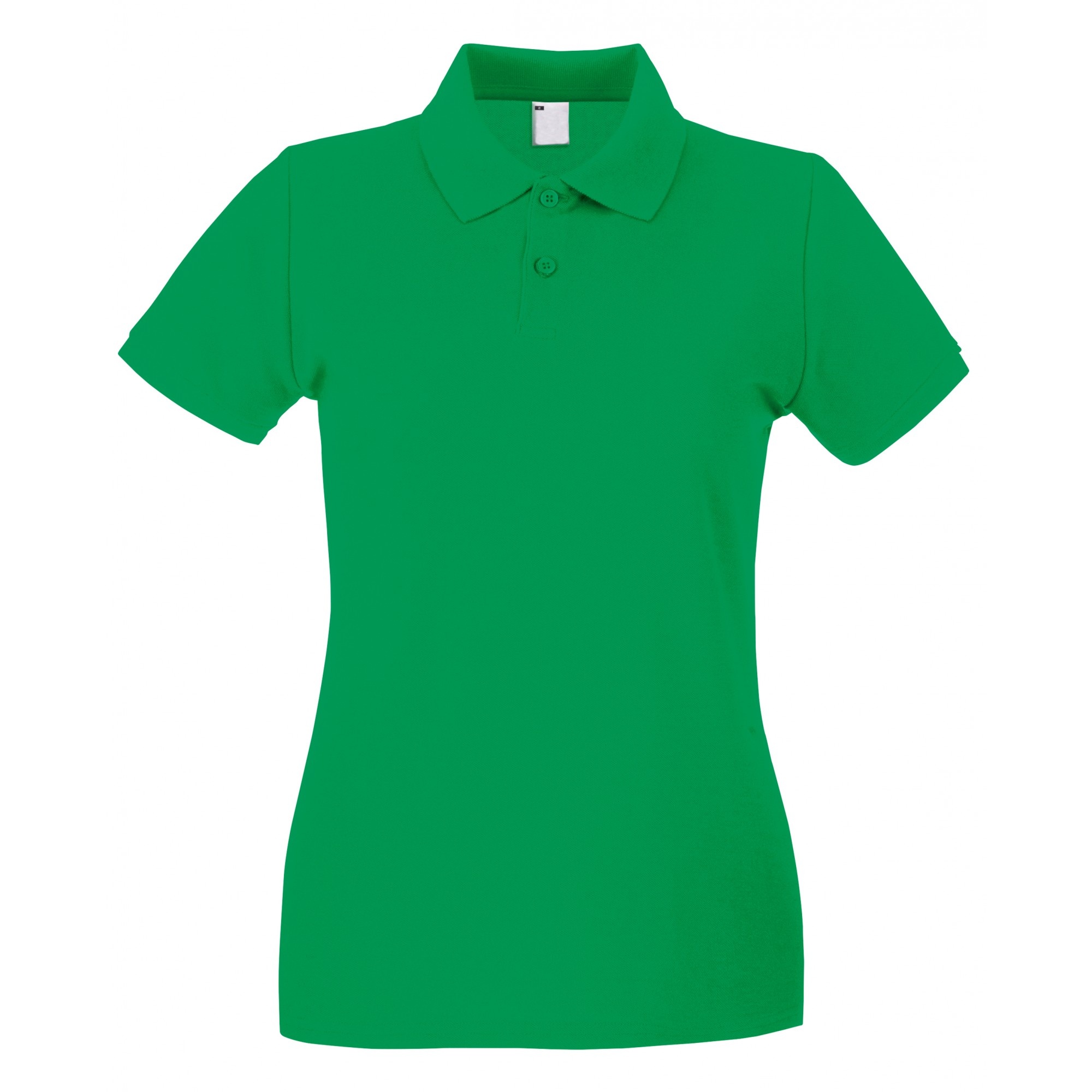 /ladies Fitted Short Sleeve Casual Polo Shirt Universal Textiles - verde - 
