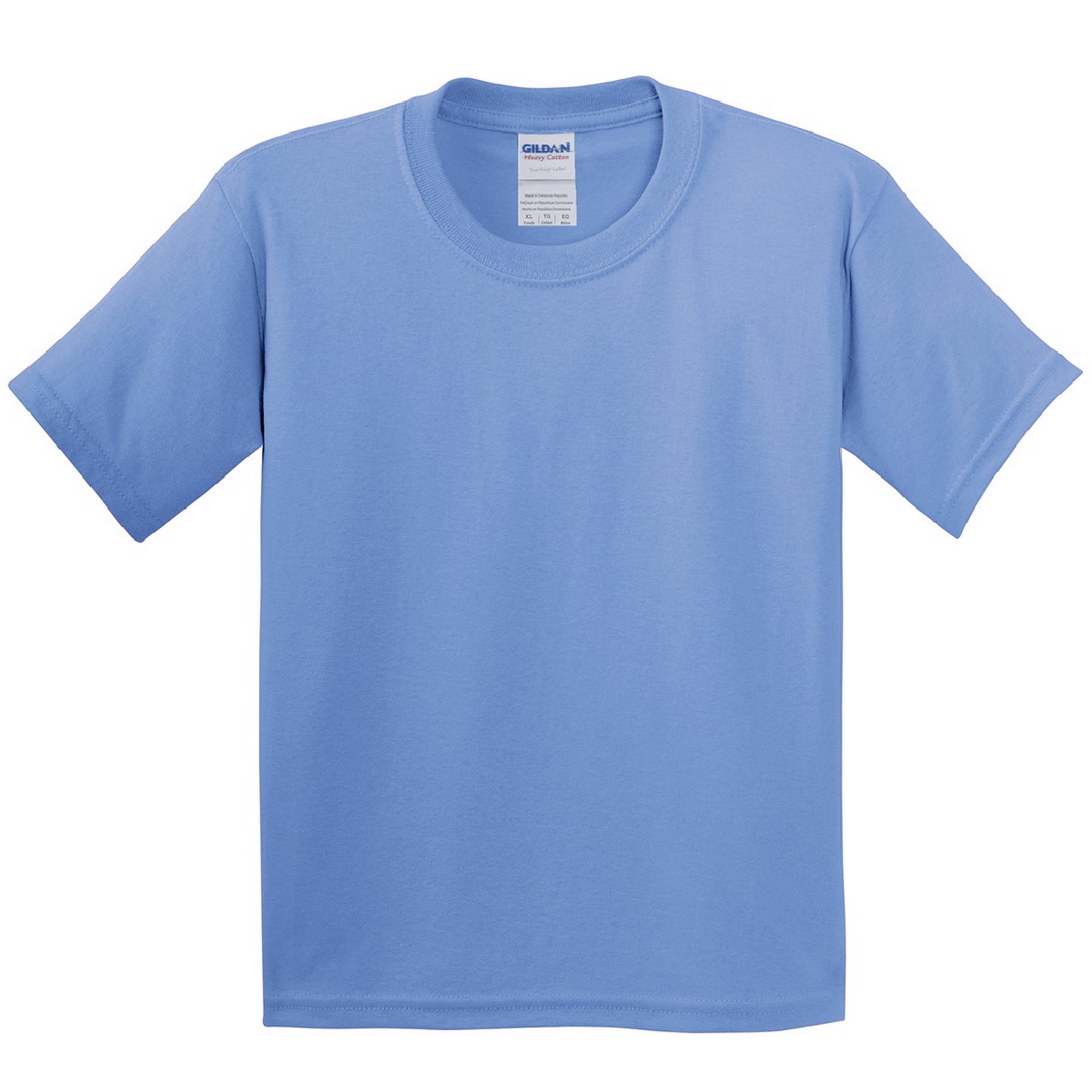 Camiseta Básica De Manga Corta Con Algodón Grueso (paquete De 2) - azul-atolon - 