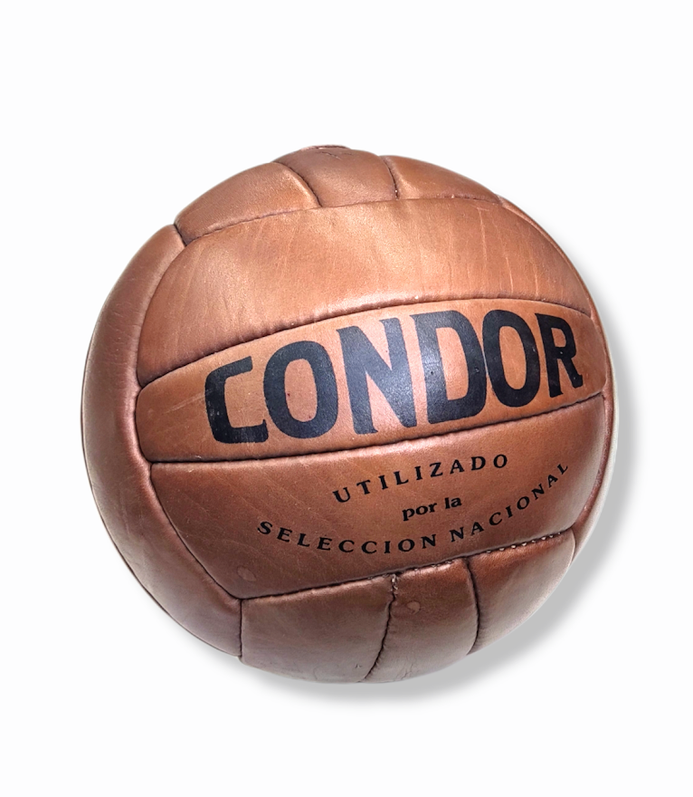 Balón De Fútbol Cóndor 1950 - cuero-marron - 