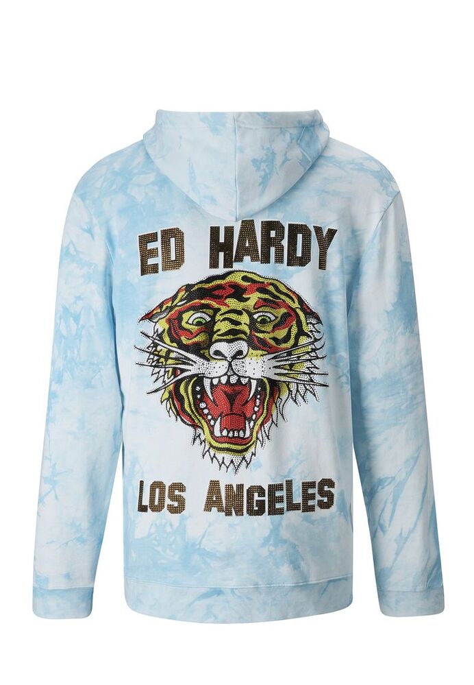 Sudadera Ed Hardy Los Tigre Hoody - azul-turquesa - 