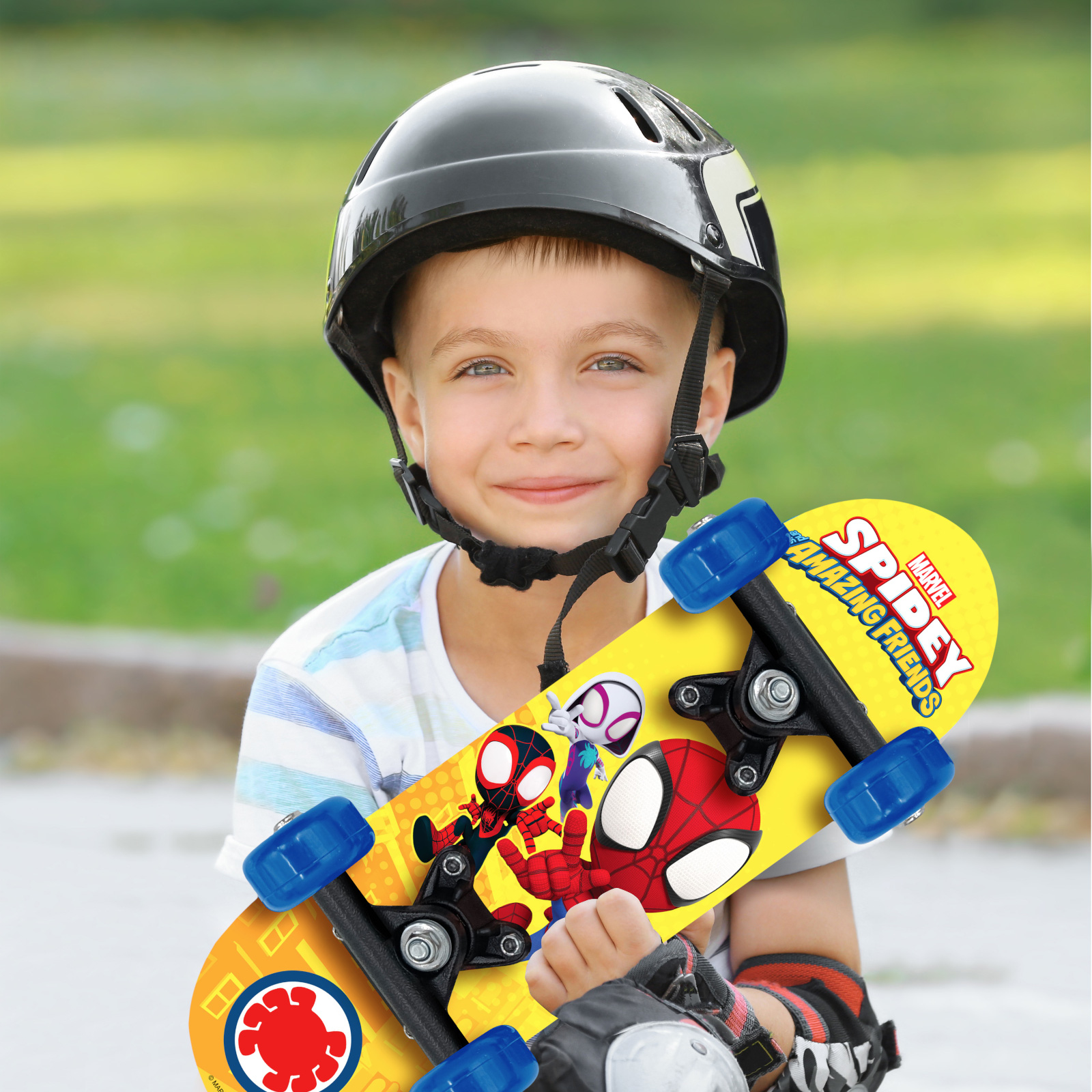 Mini Skateboard Spider-man 17 X 5 Pulgadas - Amarillo  MKP