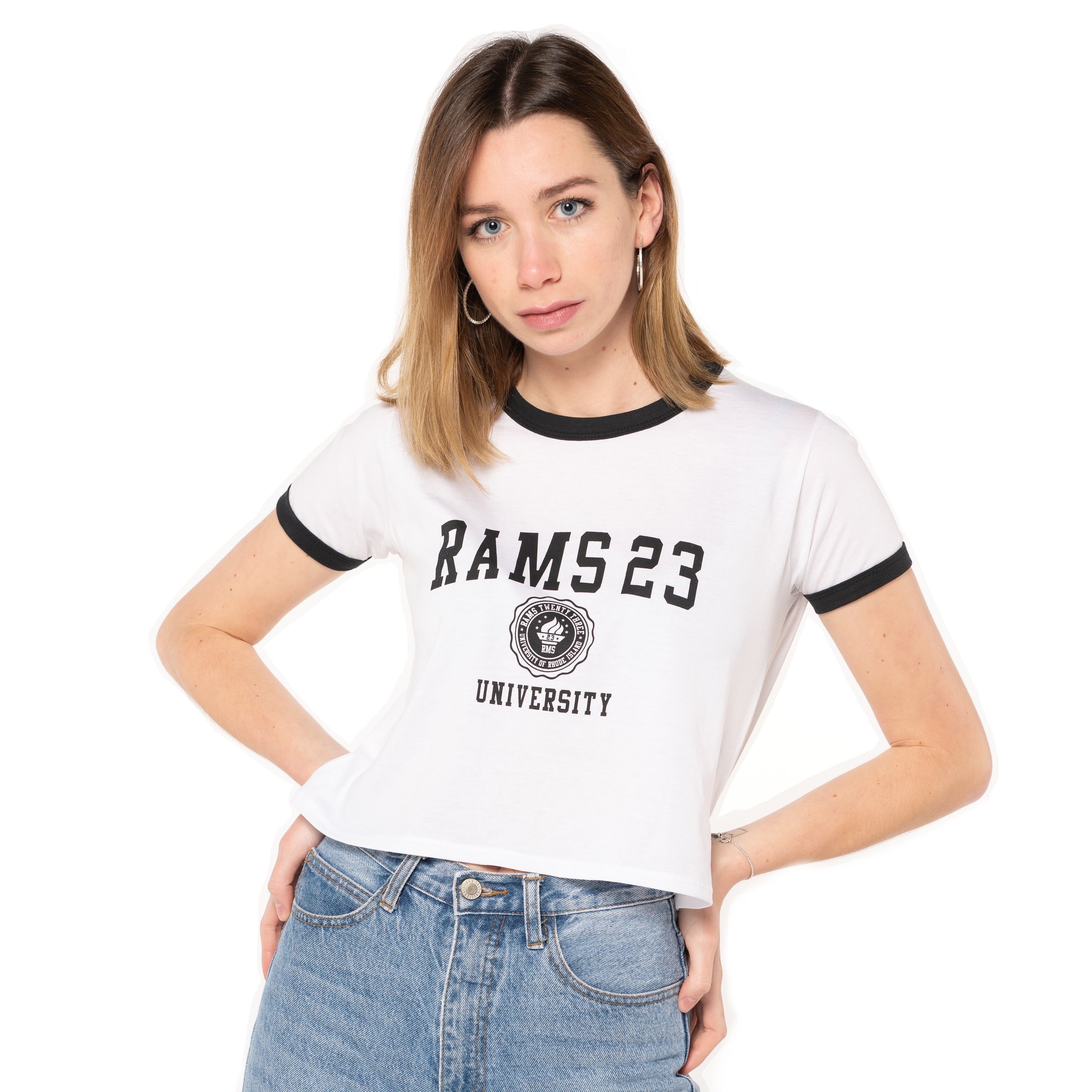 Camiseta Manga Corta University Rams 23