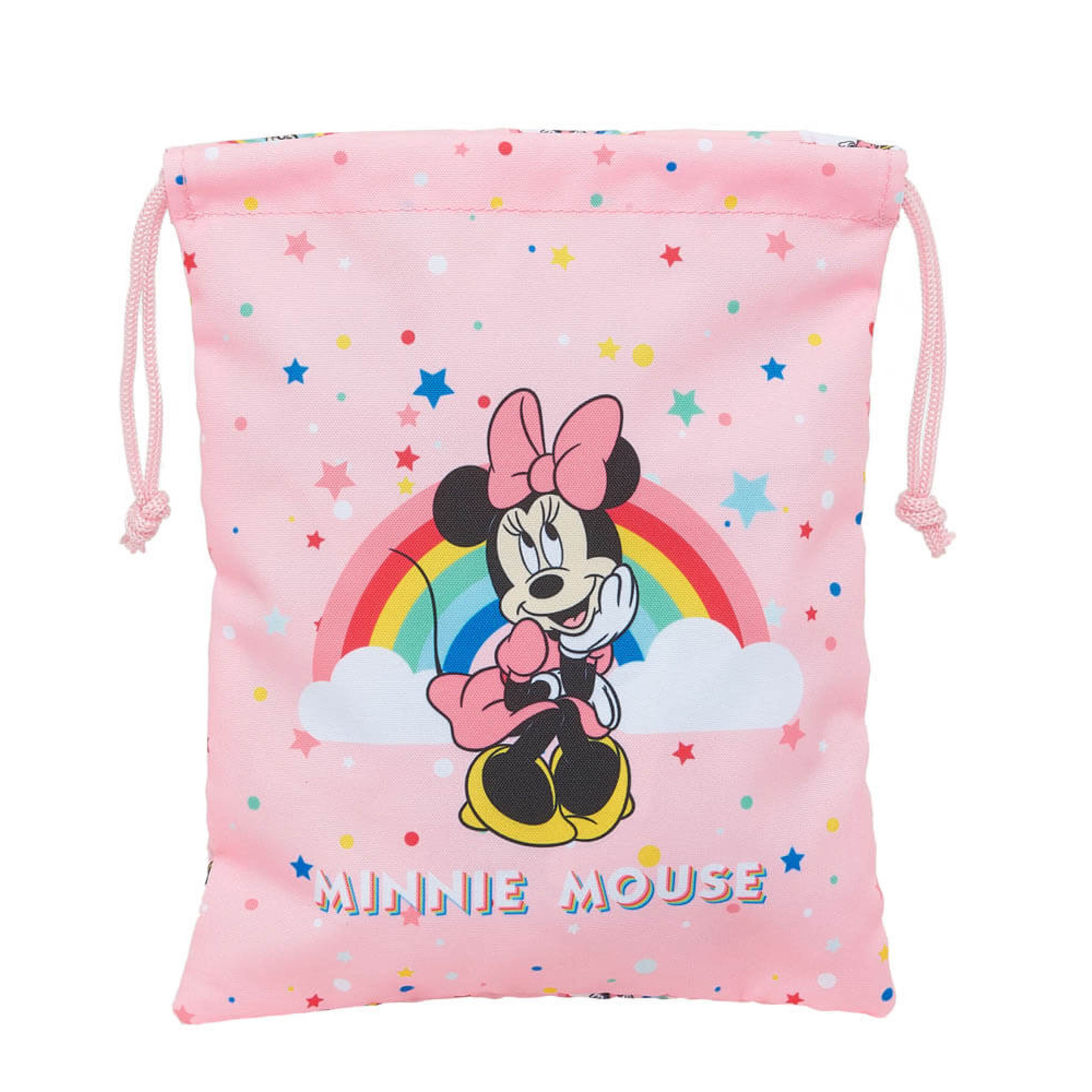 Saquito Portameriendas Minnie Rainbow