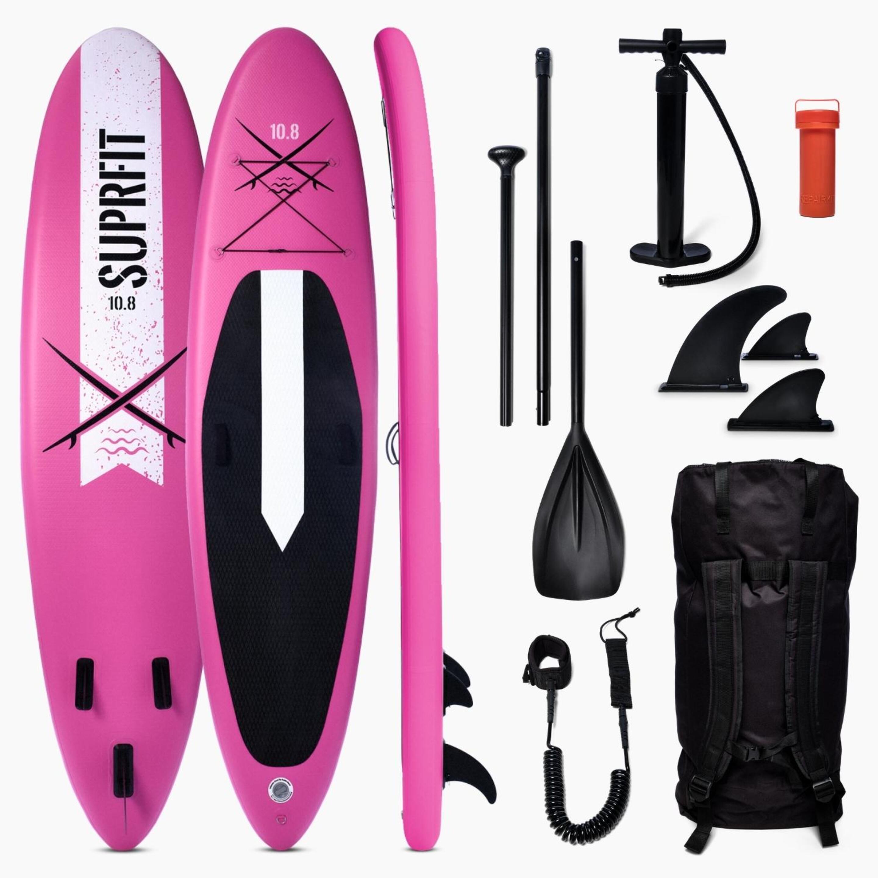 Tabla De Paddle Surf Suprfit Hinchable Set Lailani - blanco-rosa - 