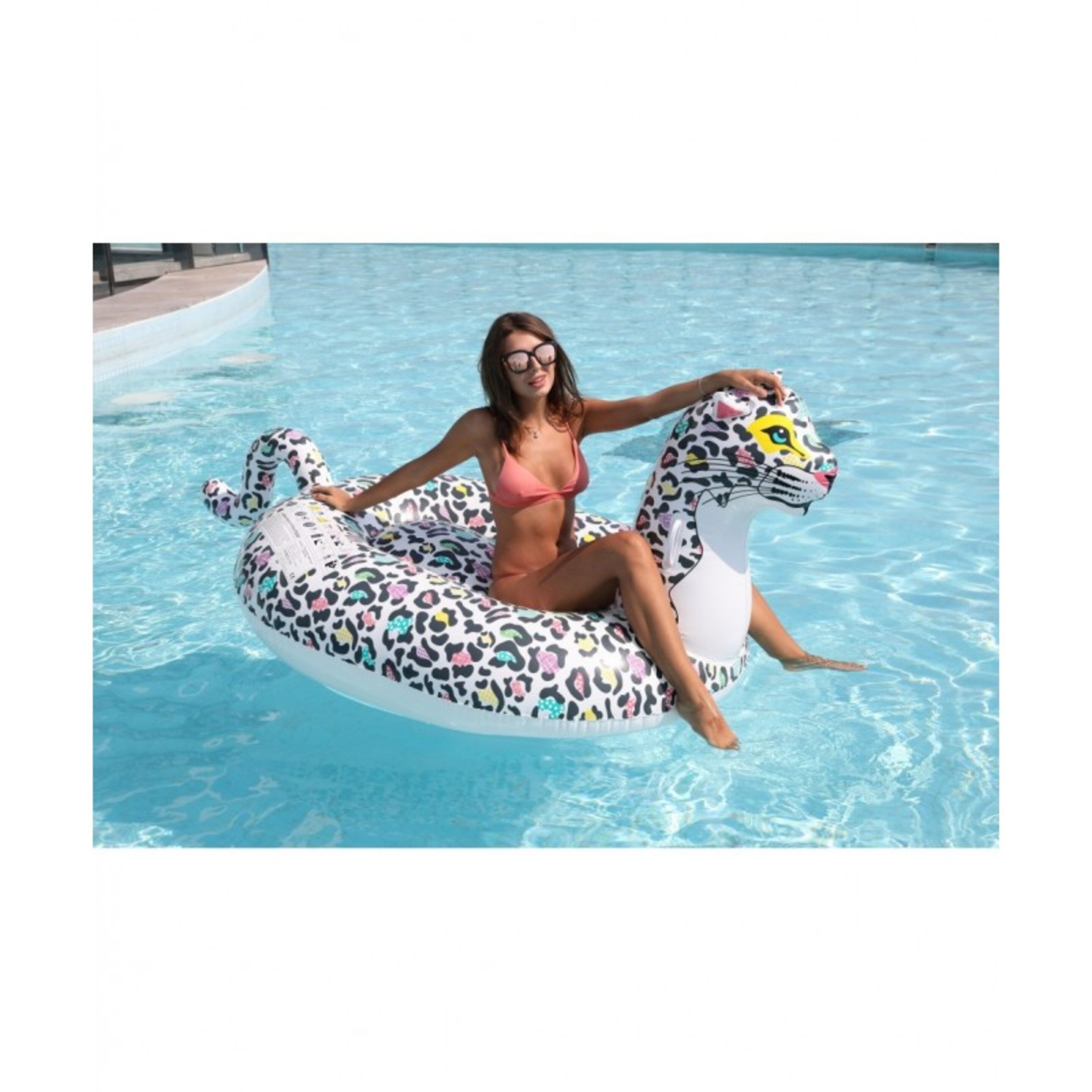 Flotador Hinchable - Xxl  - Leopardo 150 X 150 X 105 Cm